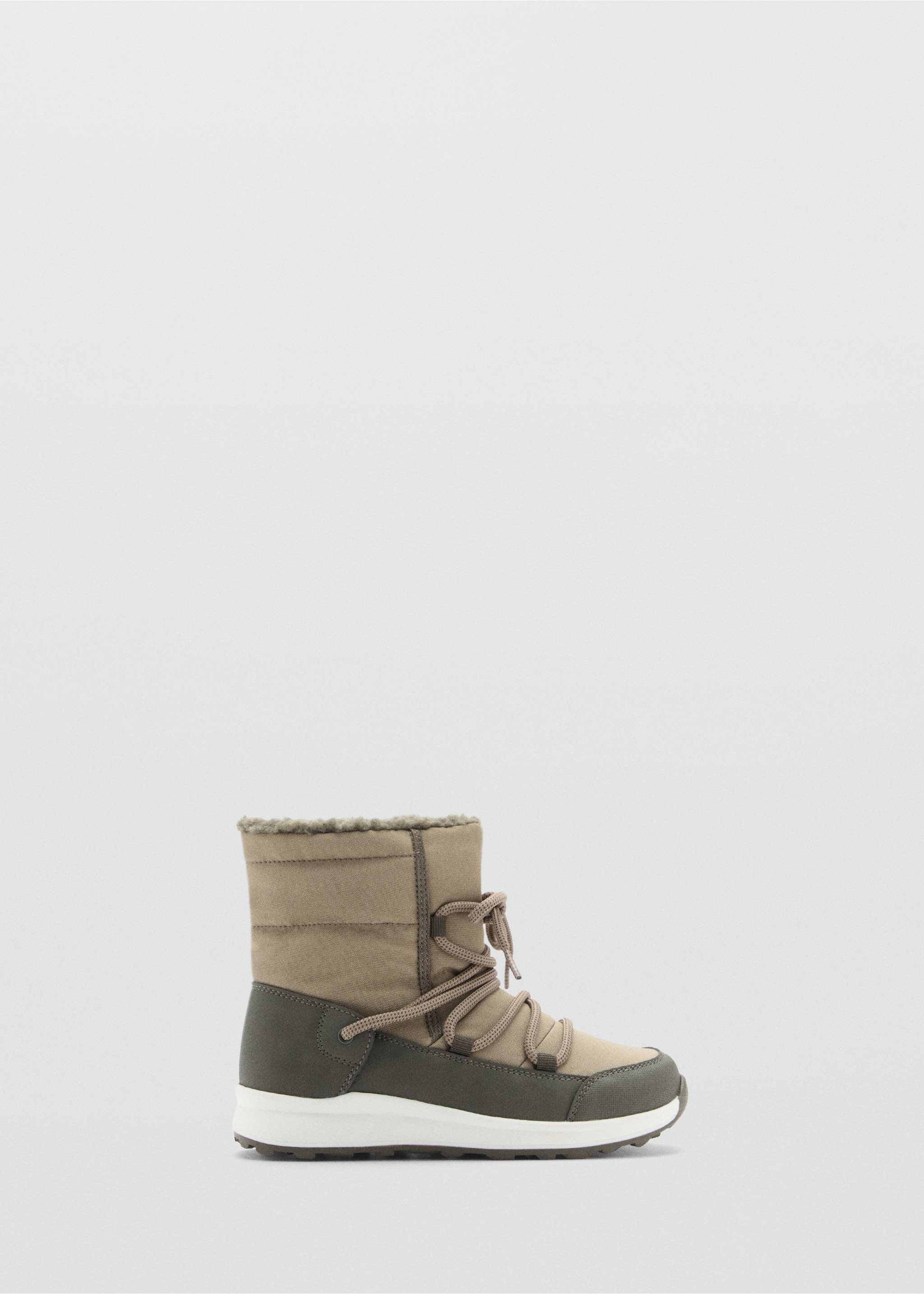 Lace-up mountain boots - Article without model, Khaki. Ref: 77026744-00.