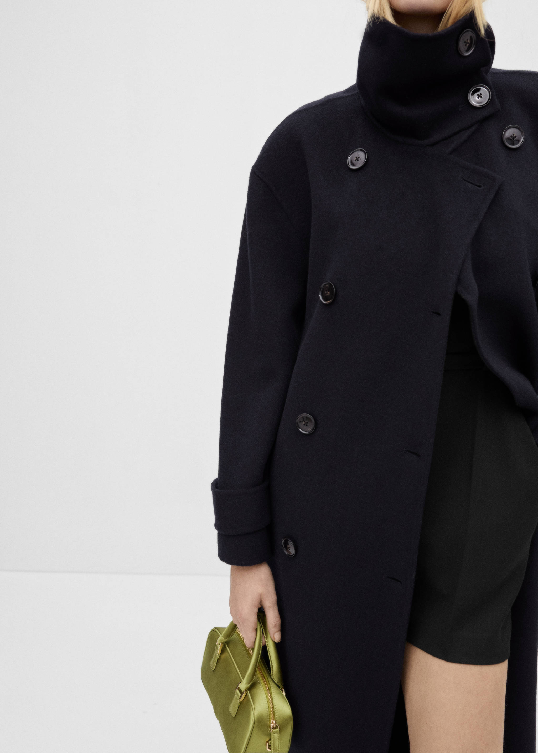 Double-breasted wool coat - Details of the article 6