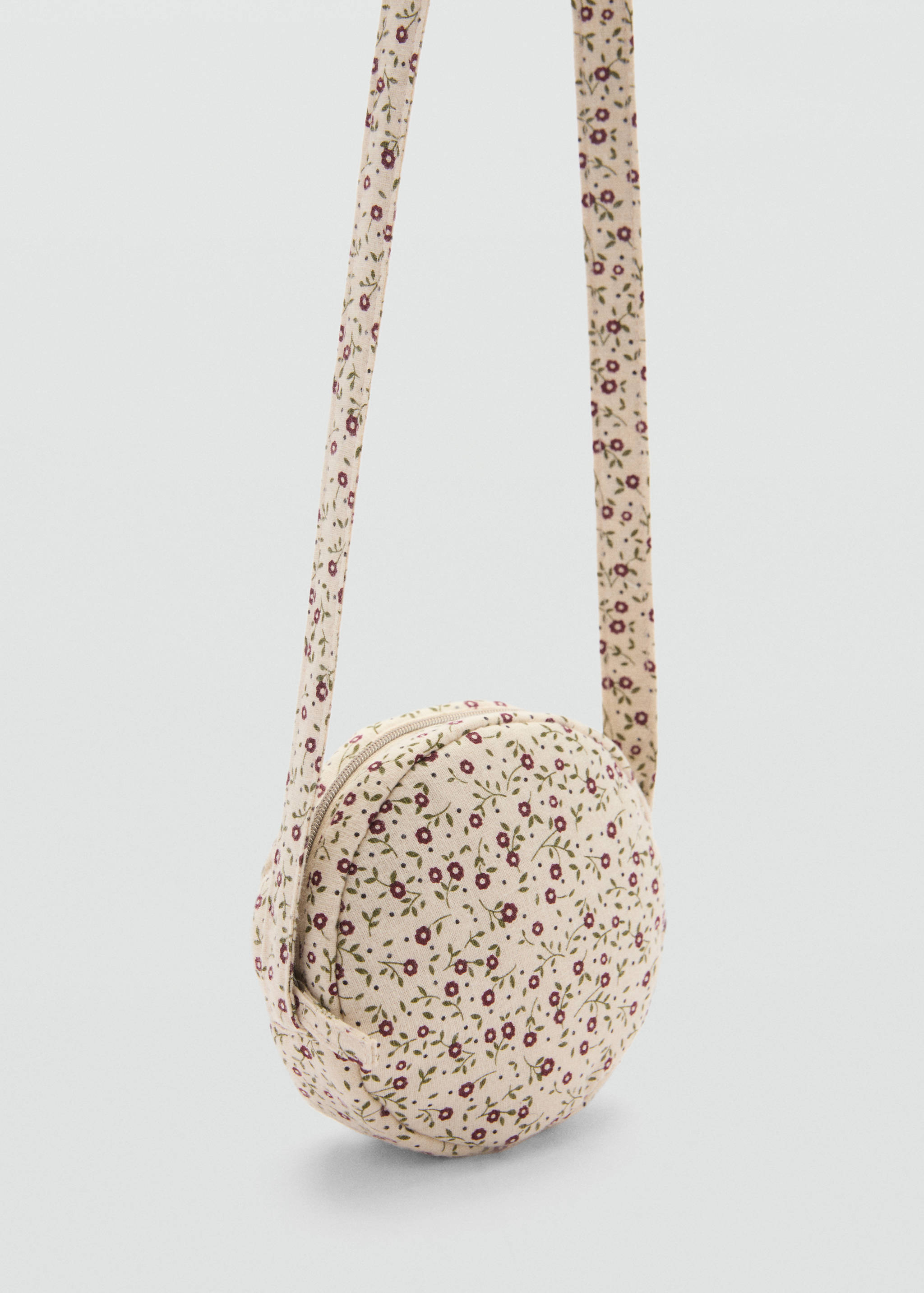 Tasche mit Blumenmuster - Mittlere Ansicht