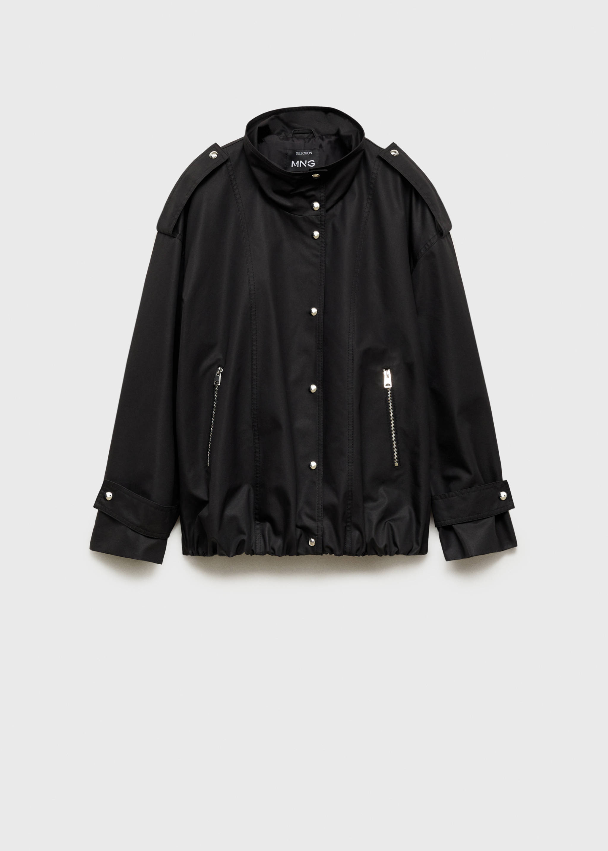 Oversized button-down parka - Article without model