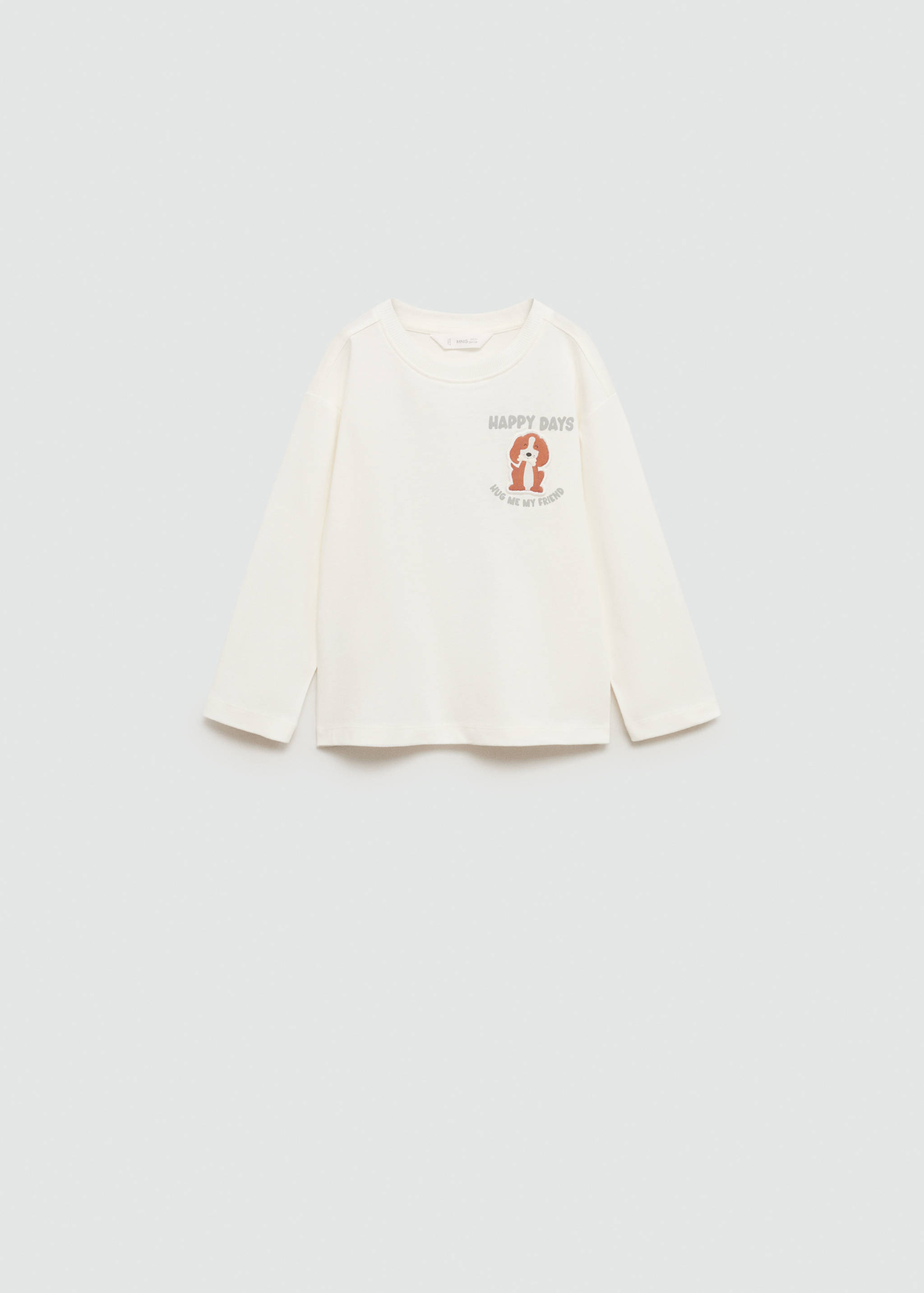 Bedrukt T-shirt met lange mouwen - Artikel zonder model