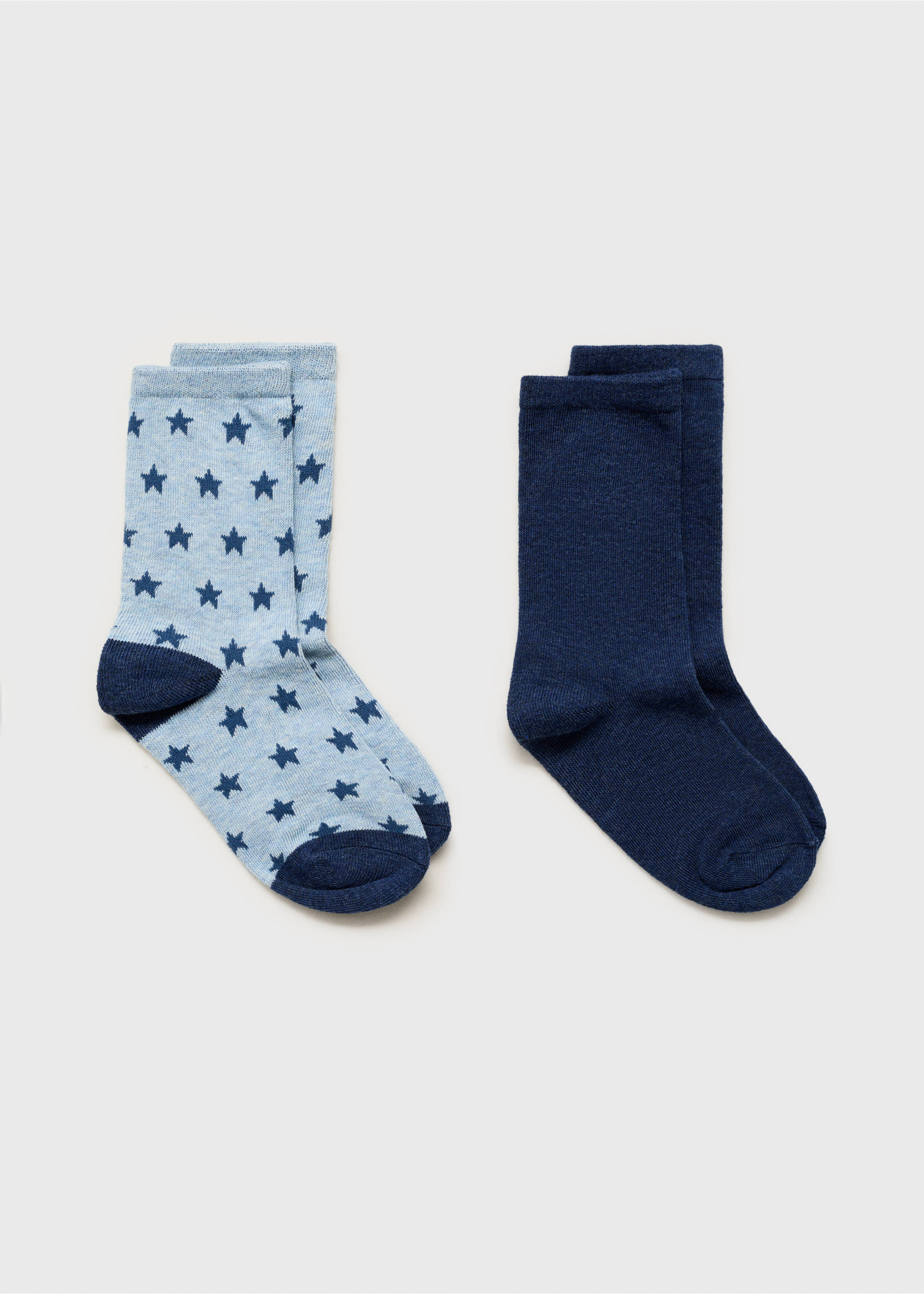 Zweierpack Socken im Muster-Mix - Artikel ohne Model, Dunkles Marineblau. Ref: 77026756-00.