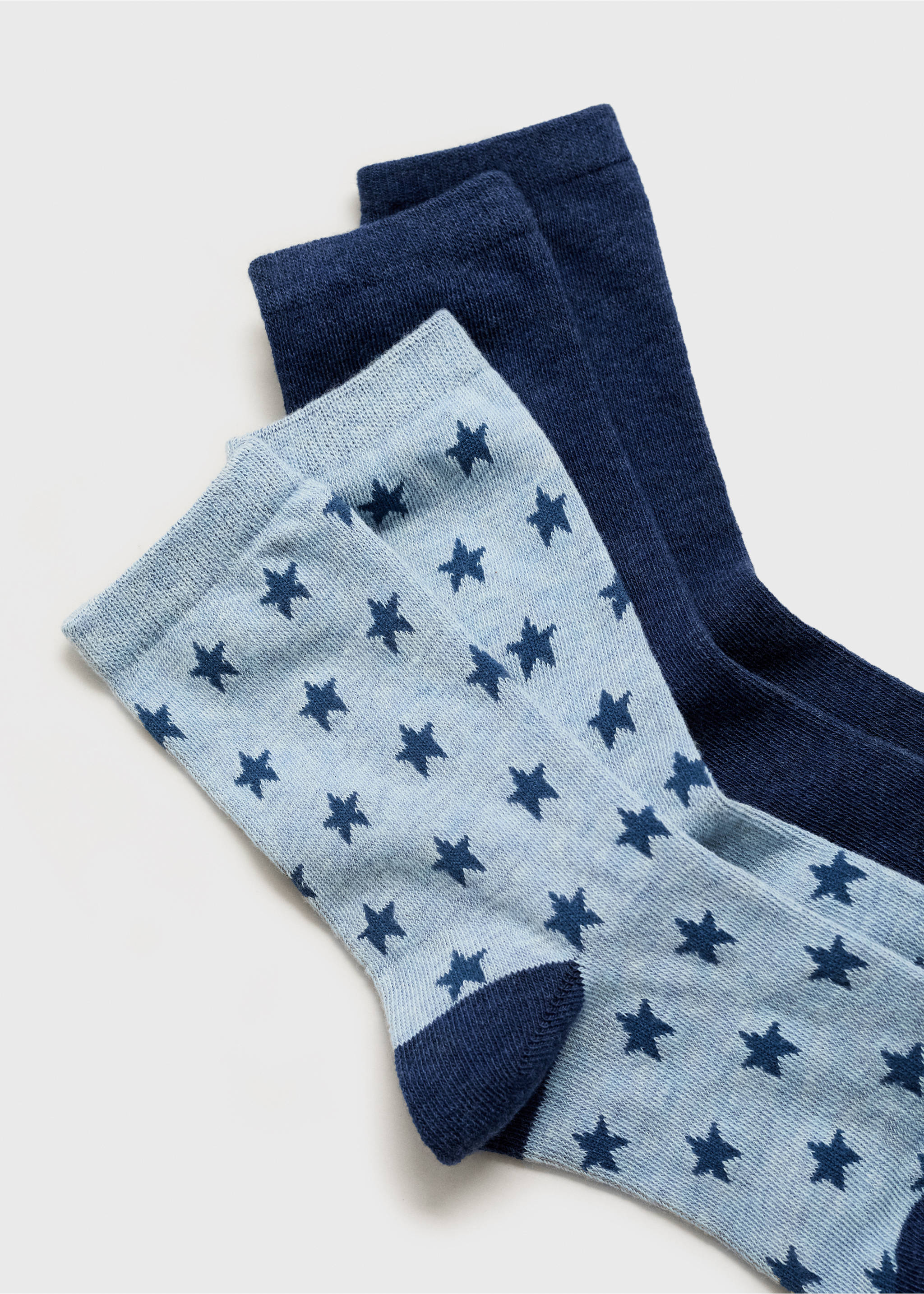 Zweierpack Socken im Muster-Mix - Detail des Artikels 8, Dunkles Marineblau. Ref: 77026756-00.