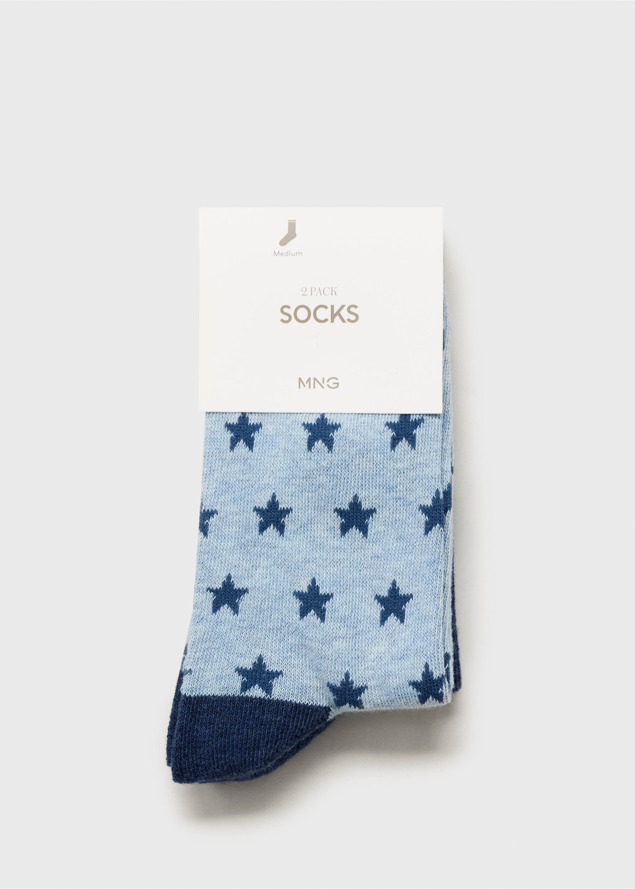 Zweierpack Socken im Muster-Mix - Detail des Artikels 0, Dunkles Marineblau. Ref: 77026756-00.
