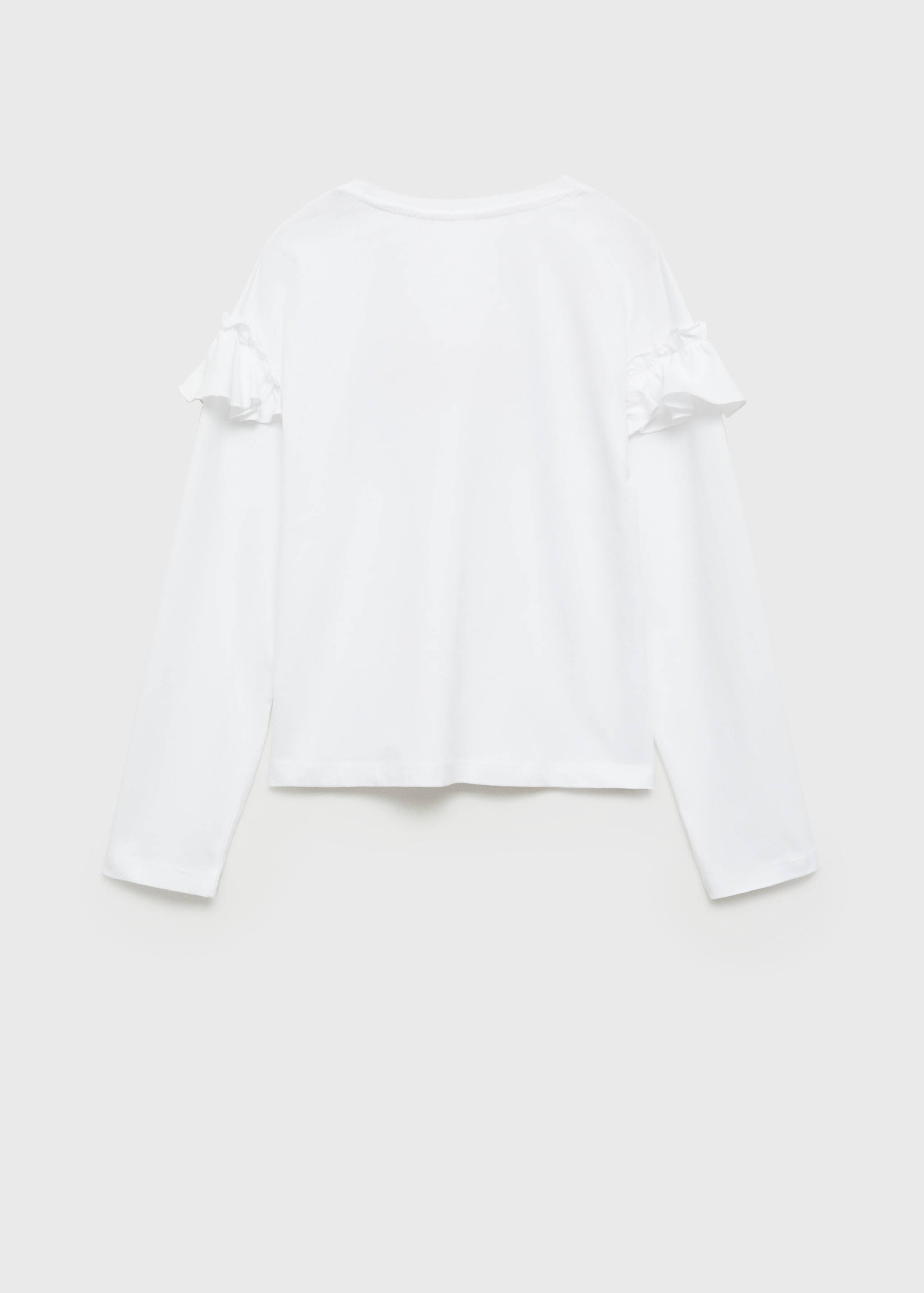 Langärmlies T-Shirt mit Rüschen - Rückseite des Artikels