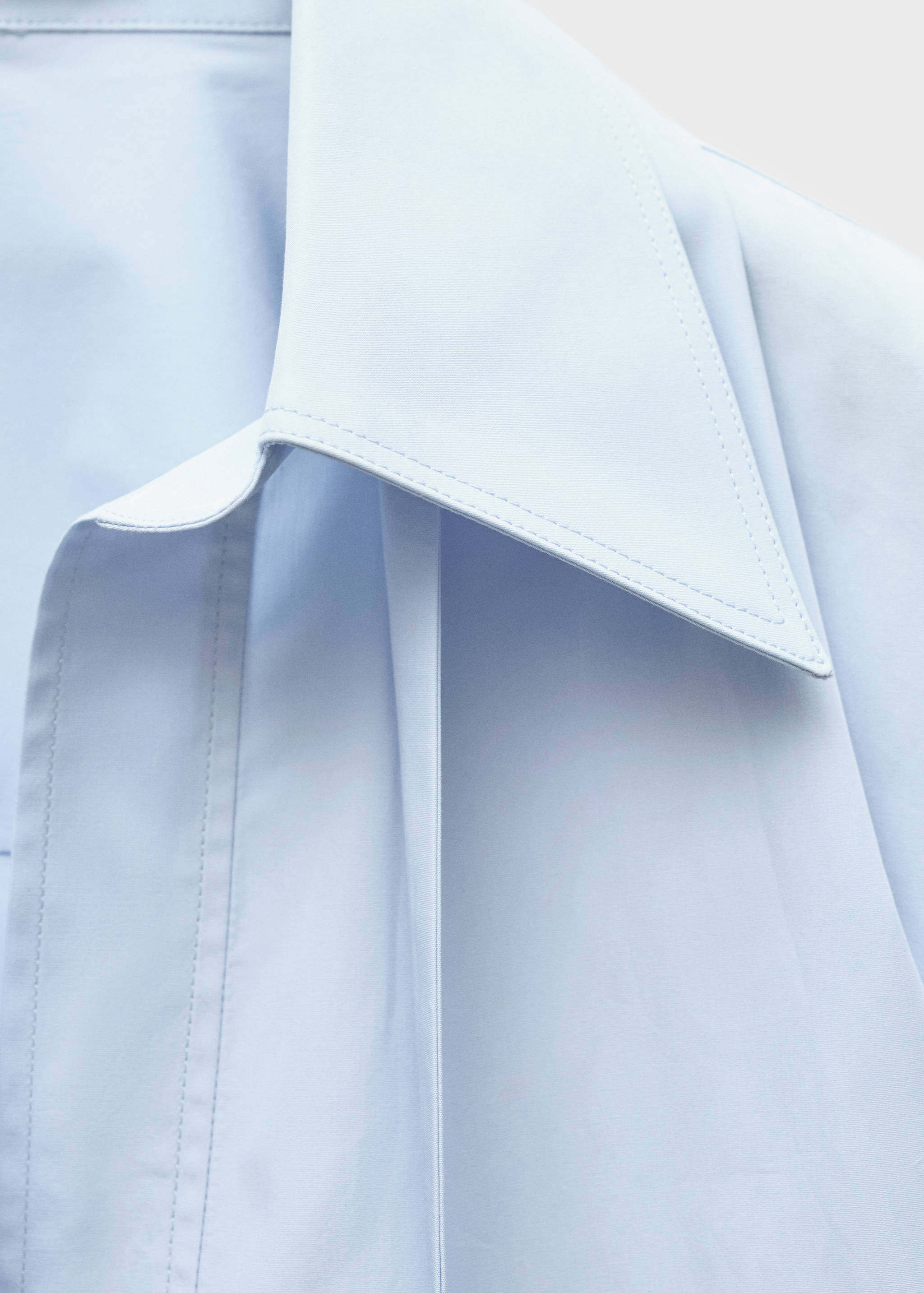 Oversized blouse with tie - Details of the article 8