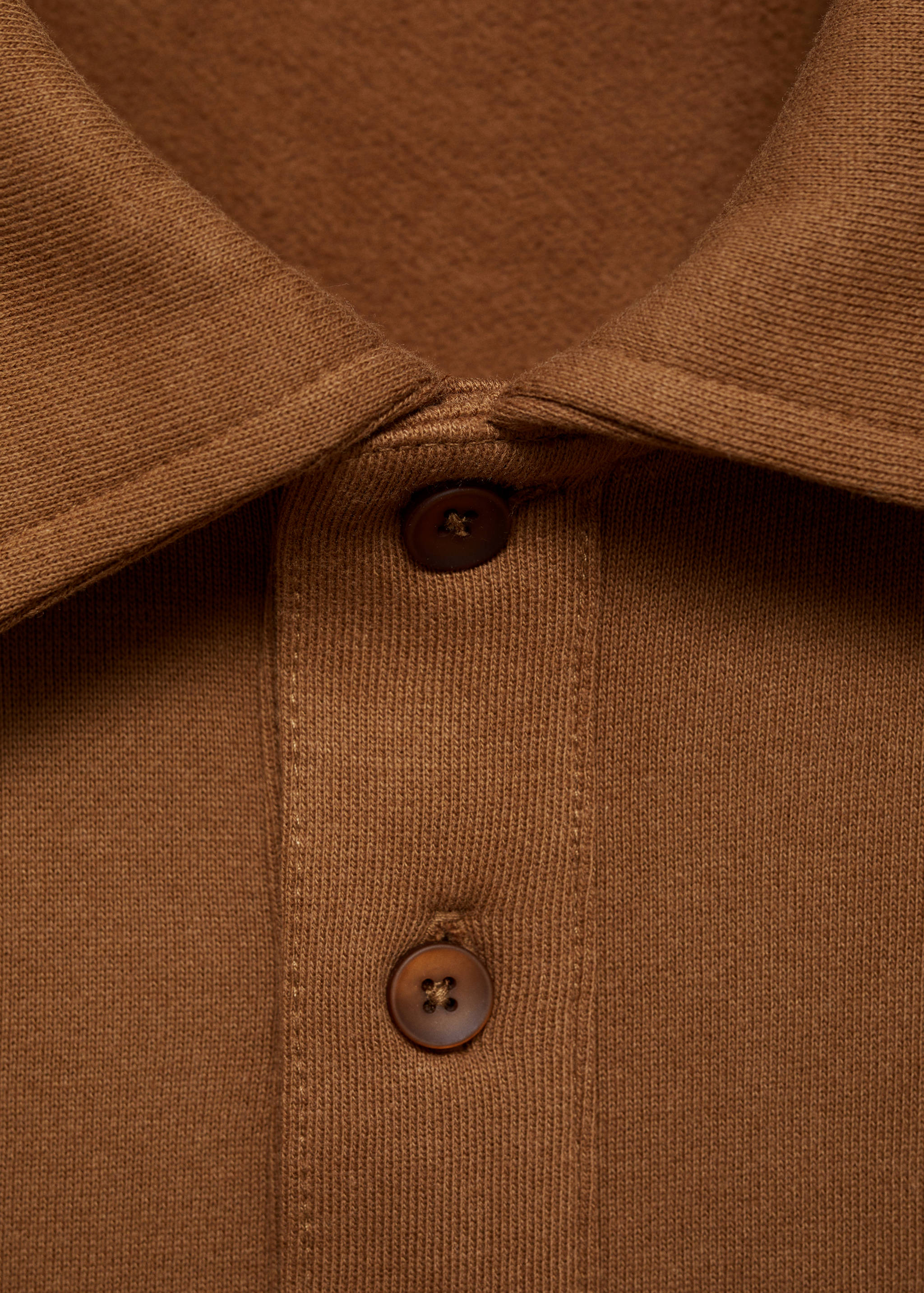 Cotton-blend polo sweatshirt - Details of the article 8