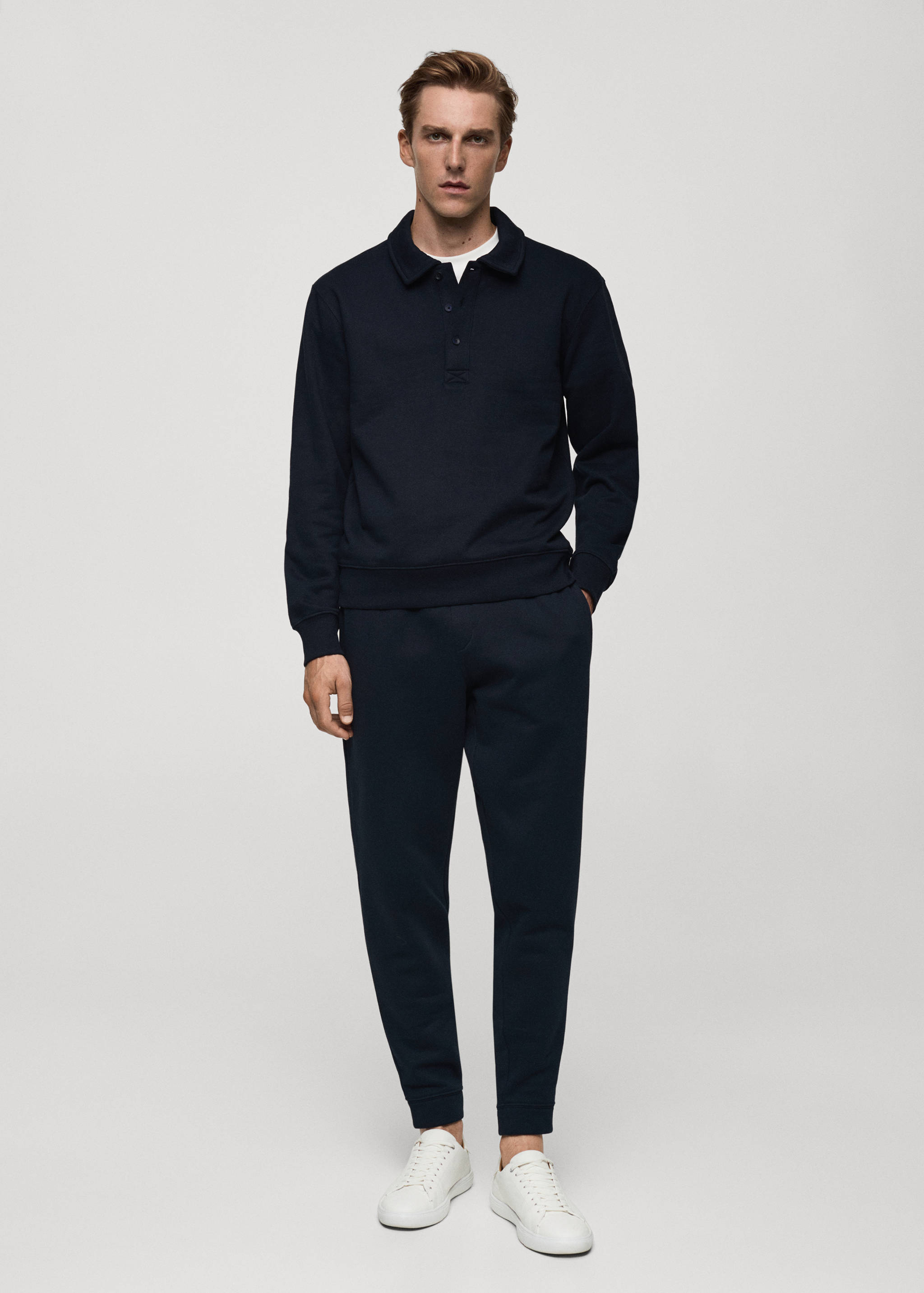 Polo pulover od mješavine pamuka - Opći prikaz