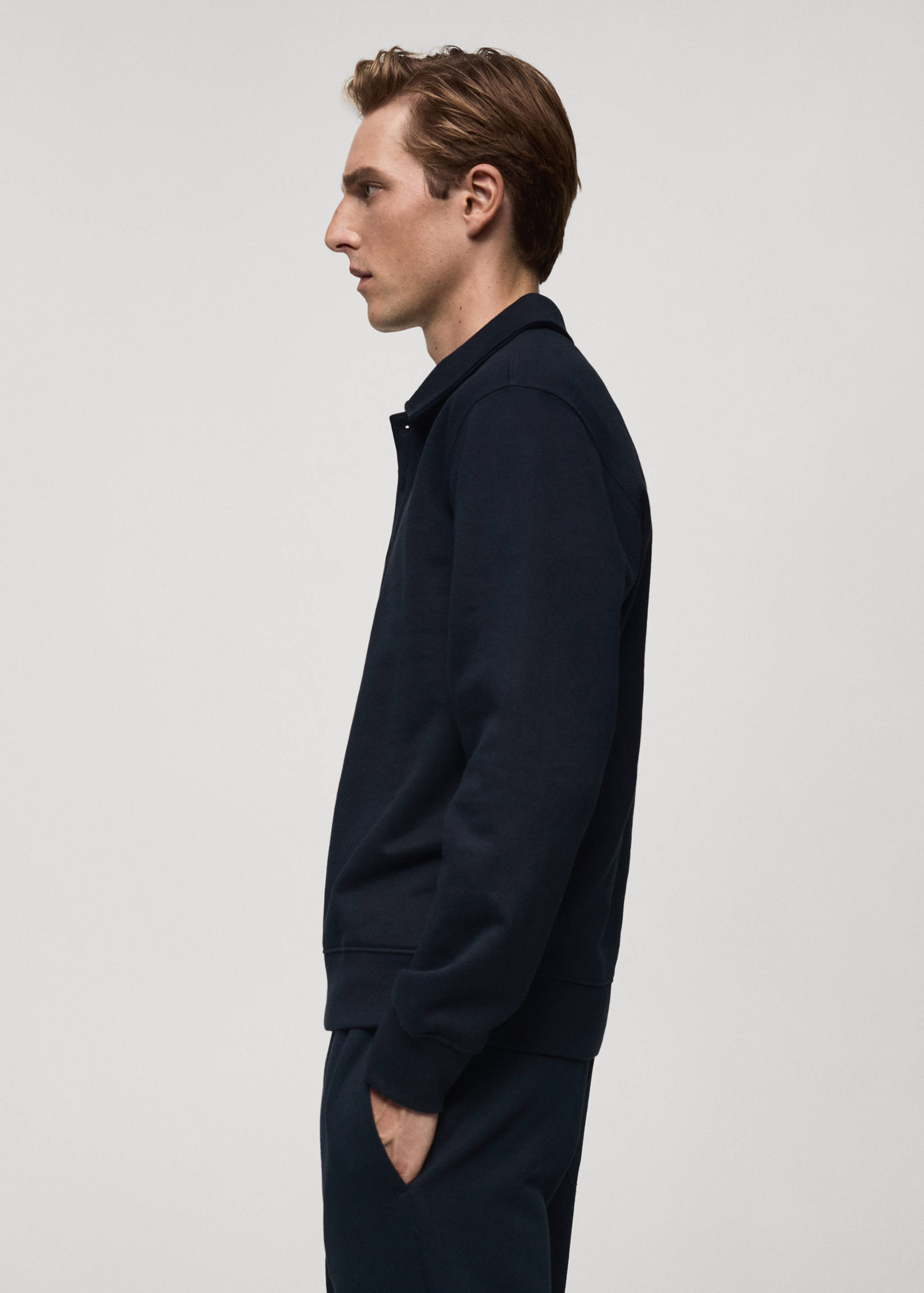 Polo pulover od mješavine pamuka - Detalji artikla 2