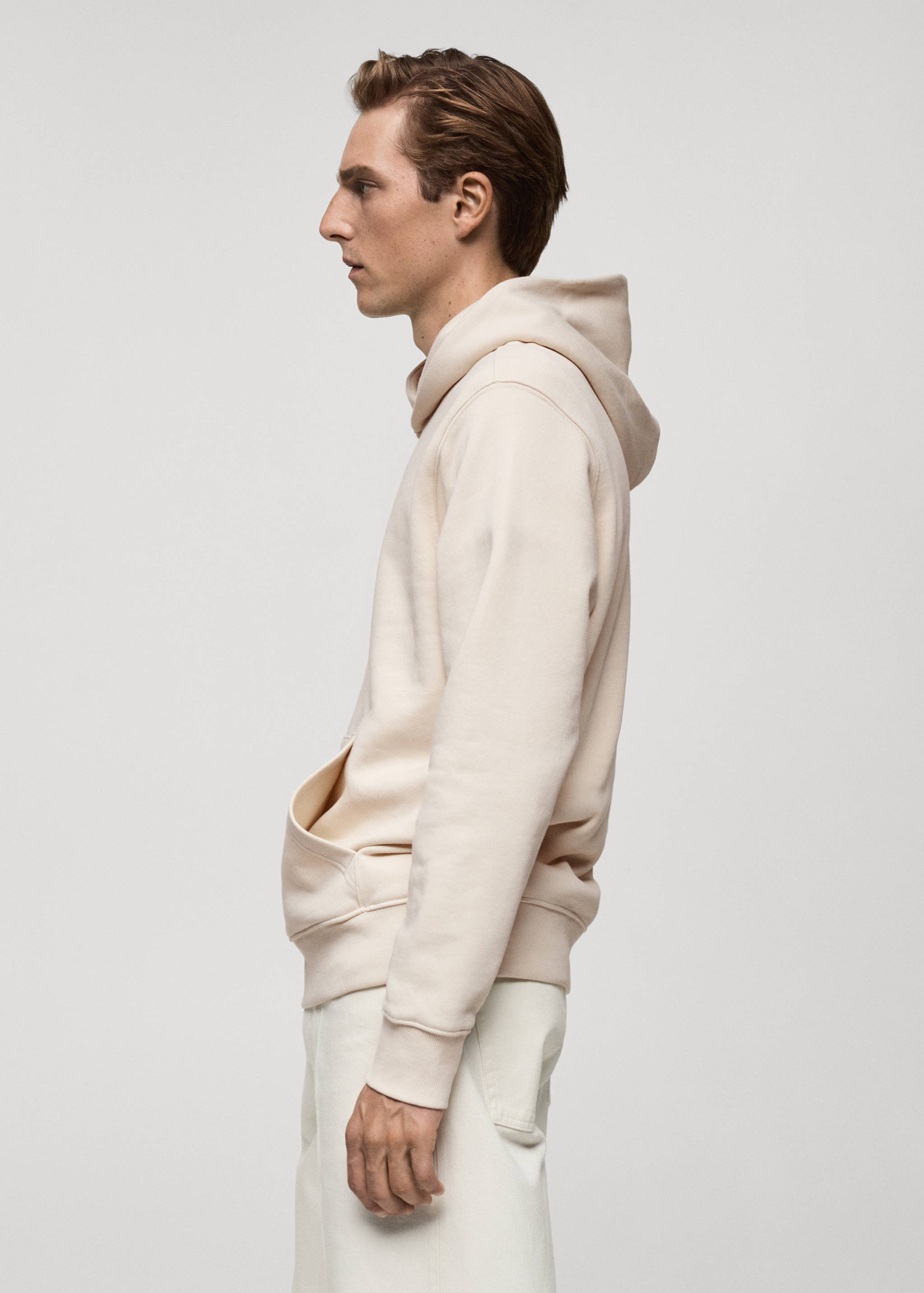 Cotton kangaroo-hooded sweatshirt - Details of the article 2