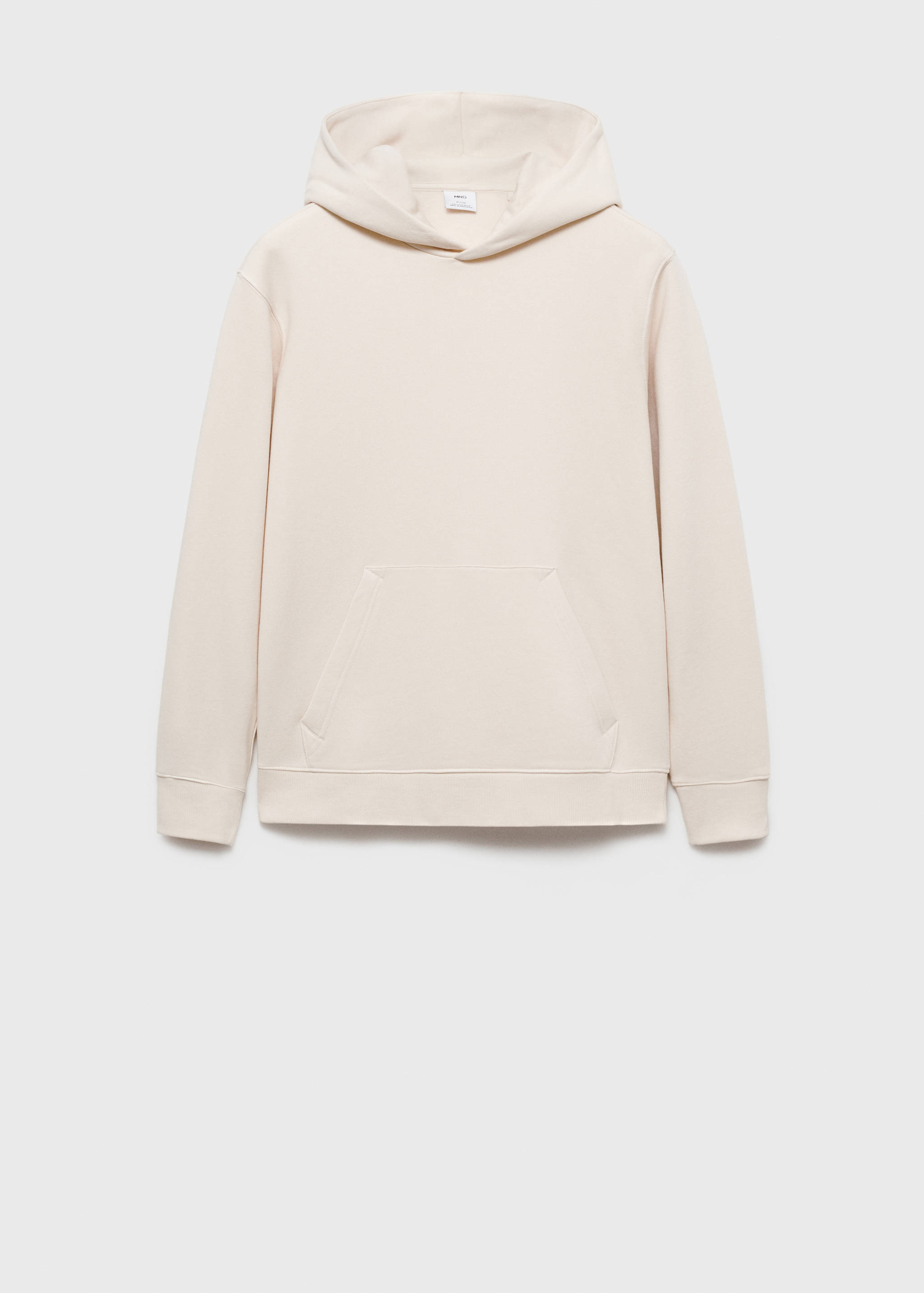 Cotton kangaroo-hooded sweatshirt - Article without model