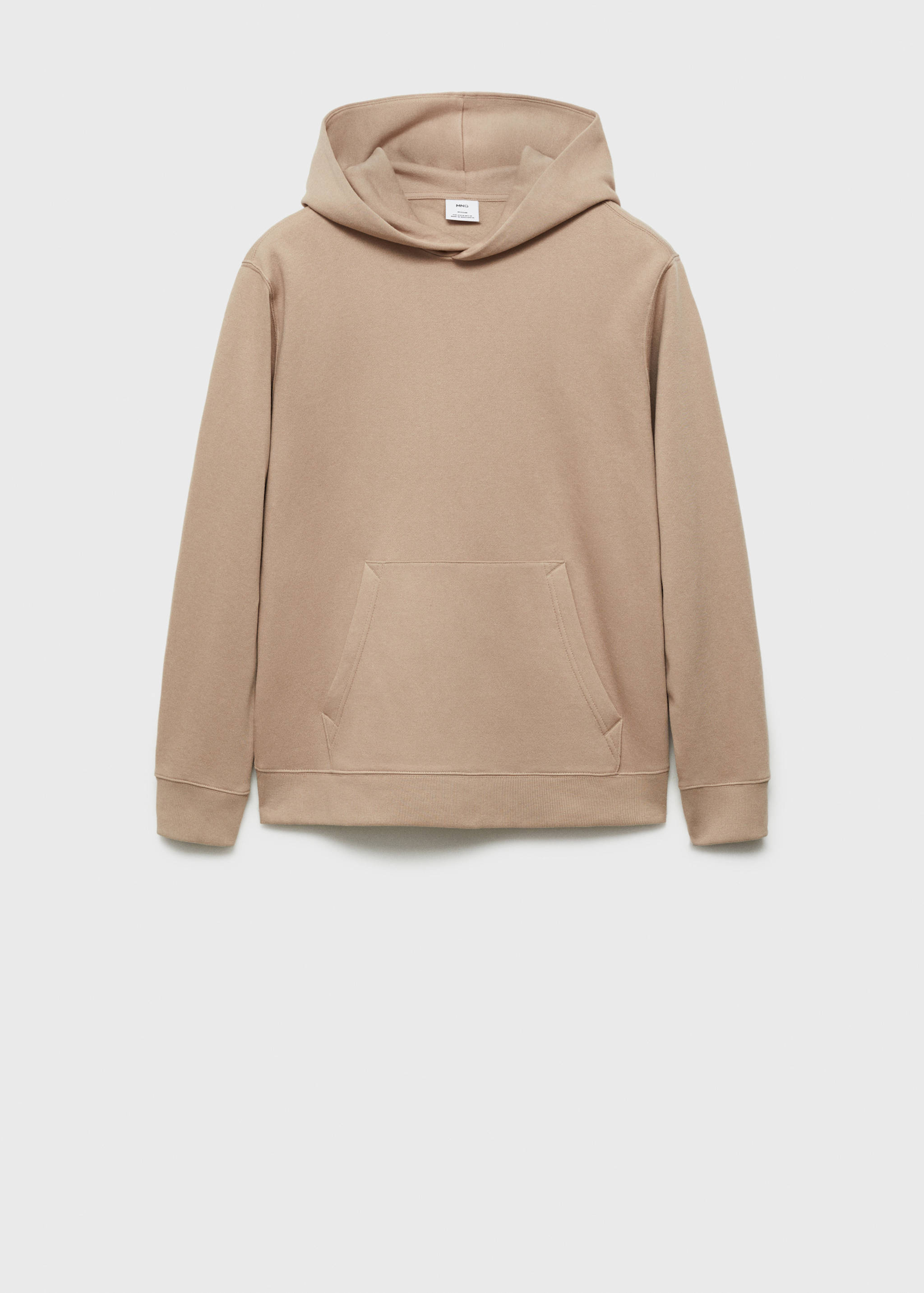Cotton kangaroo-hooded sweatshirt - Article without model