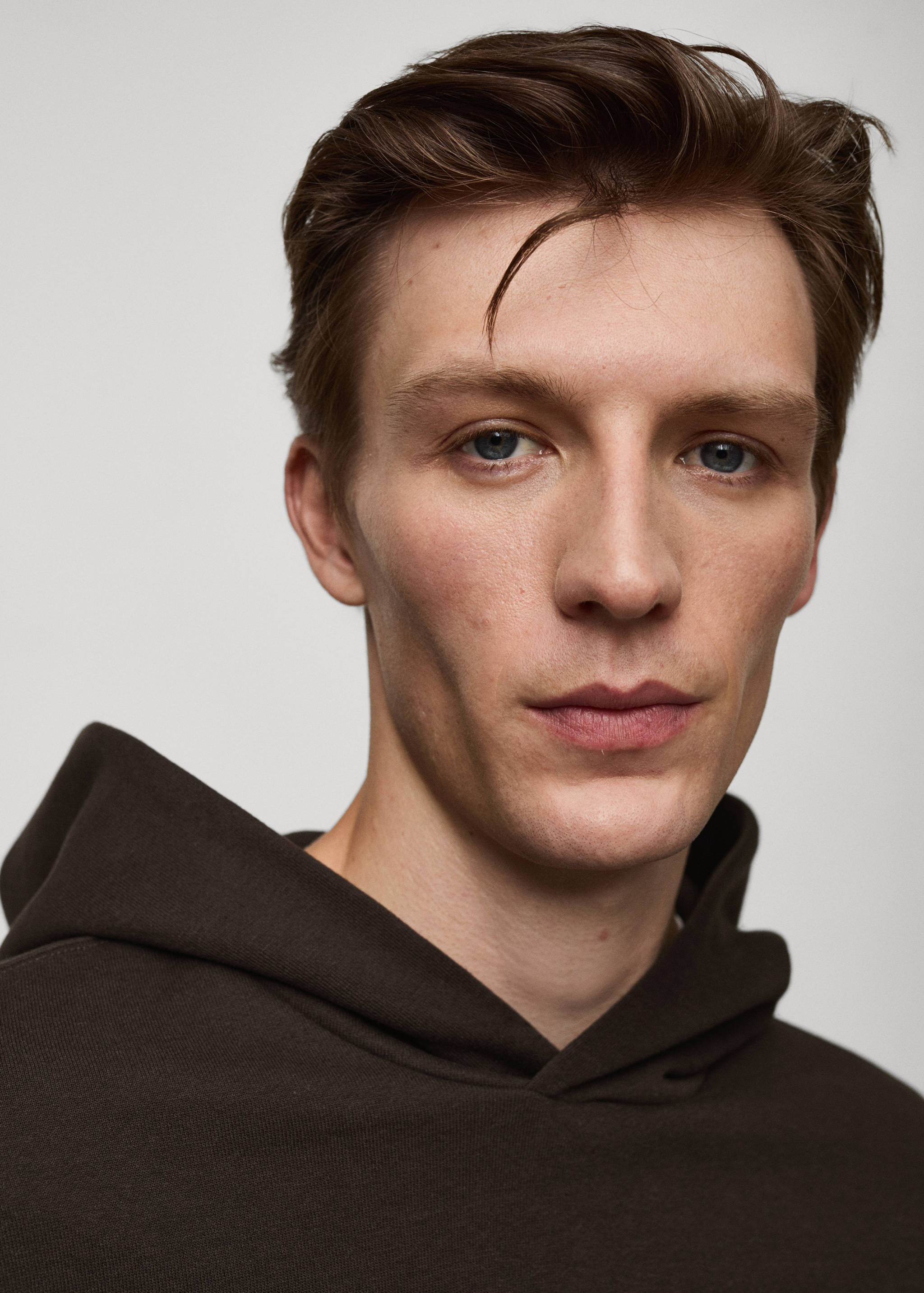 Cotton kangaroo-hooded sweatshirt - Details of the article 1