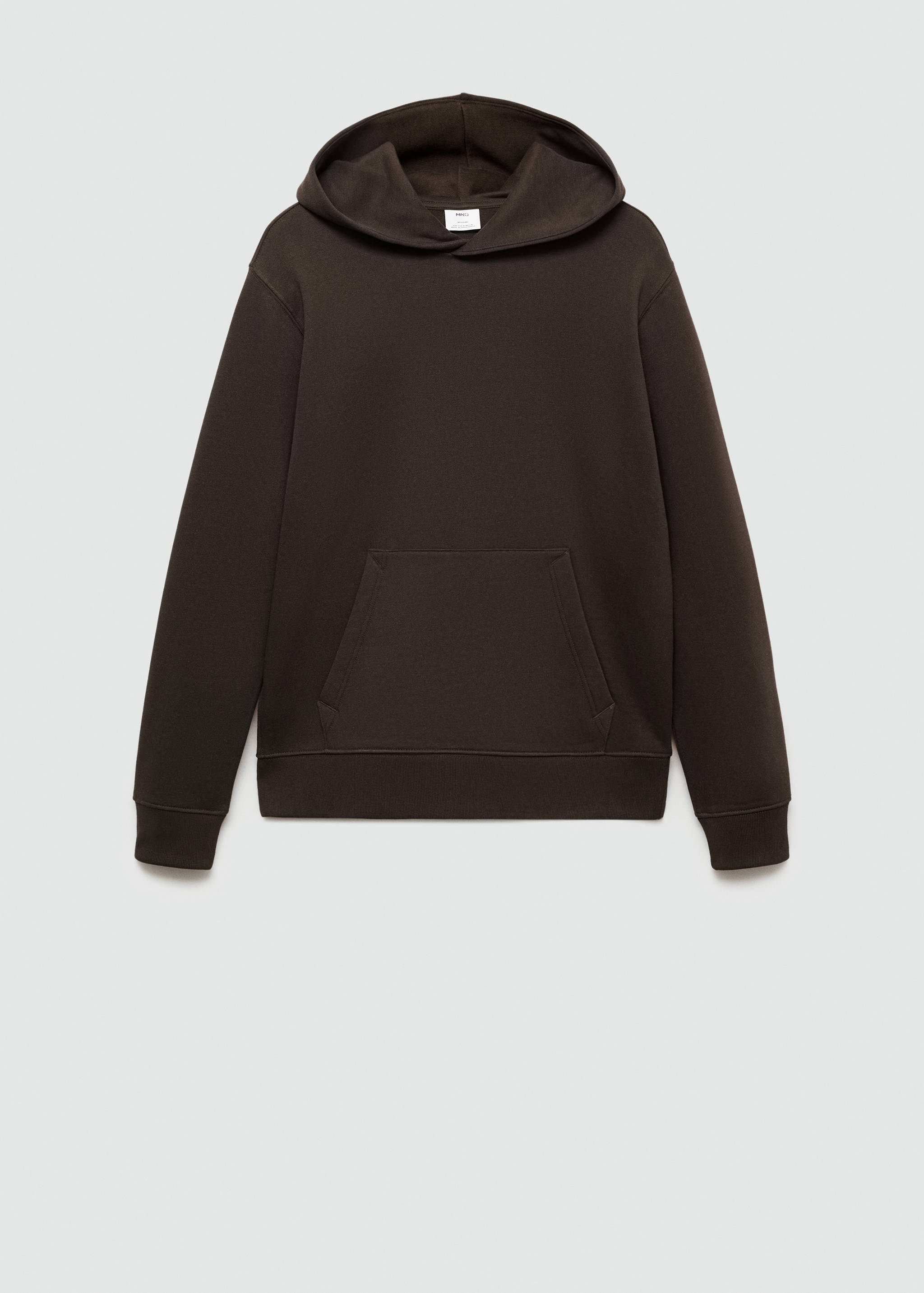 Cotton kangaroo-hooded sweatshirt - Article without model