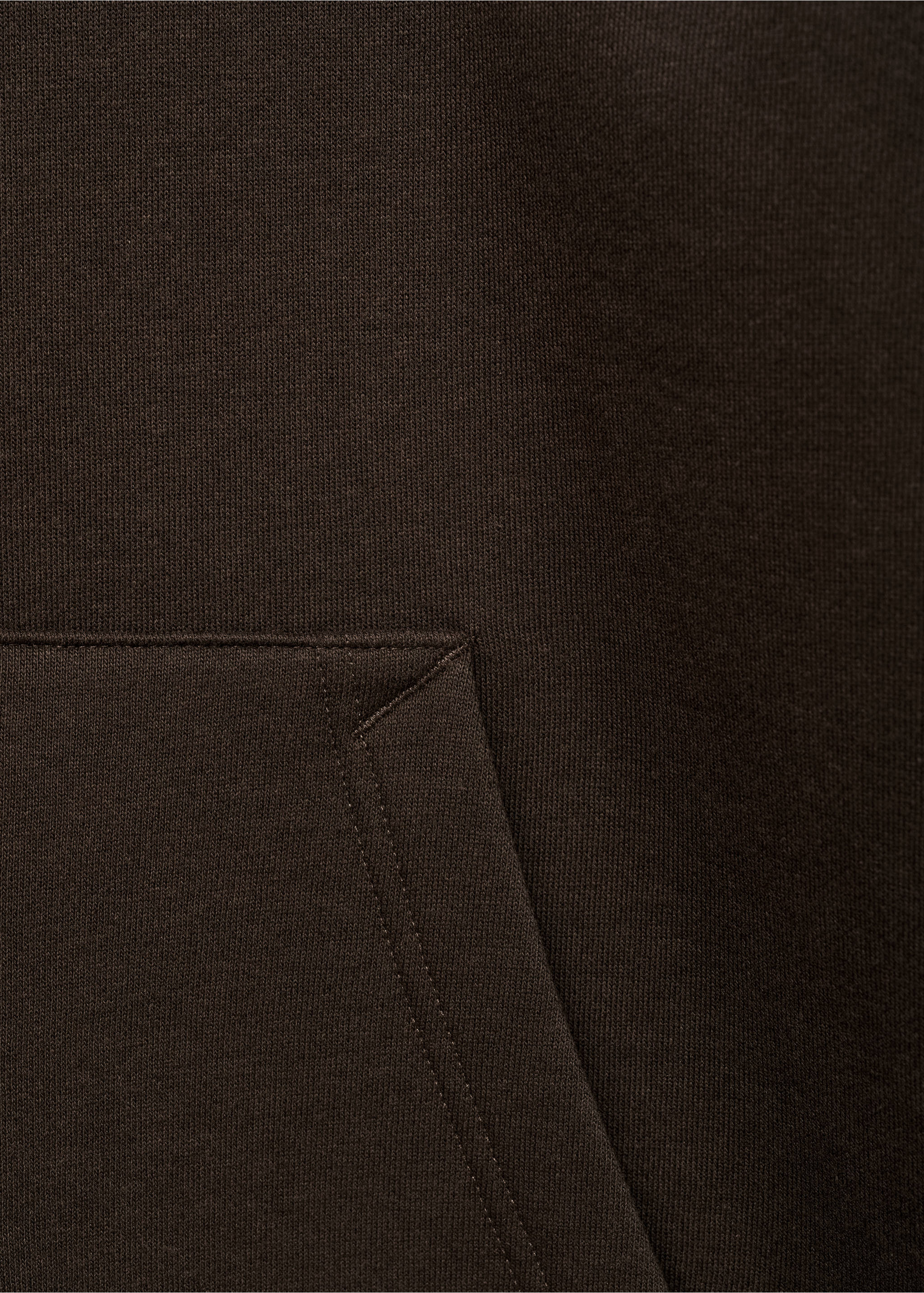 Sweat-shirt coton poche kangourou capuche - Détail de l'article 8, Chocolat. Ref: 77027115-00.