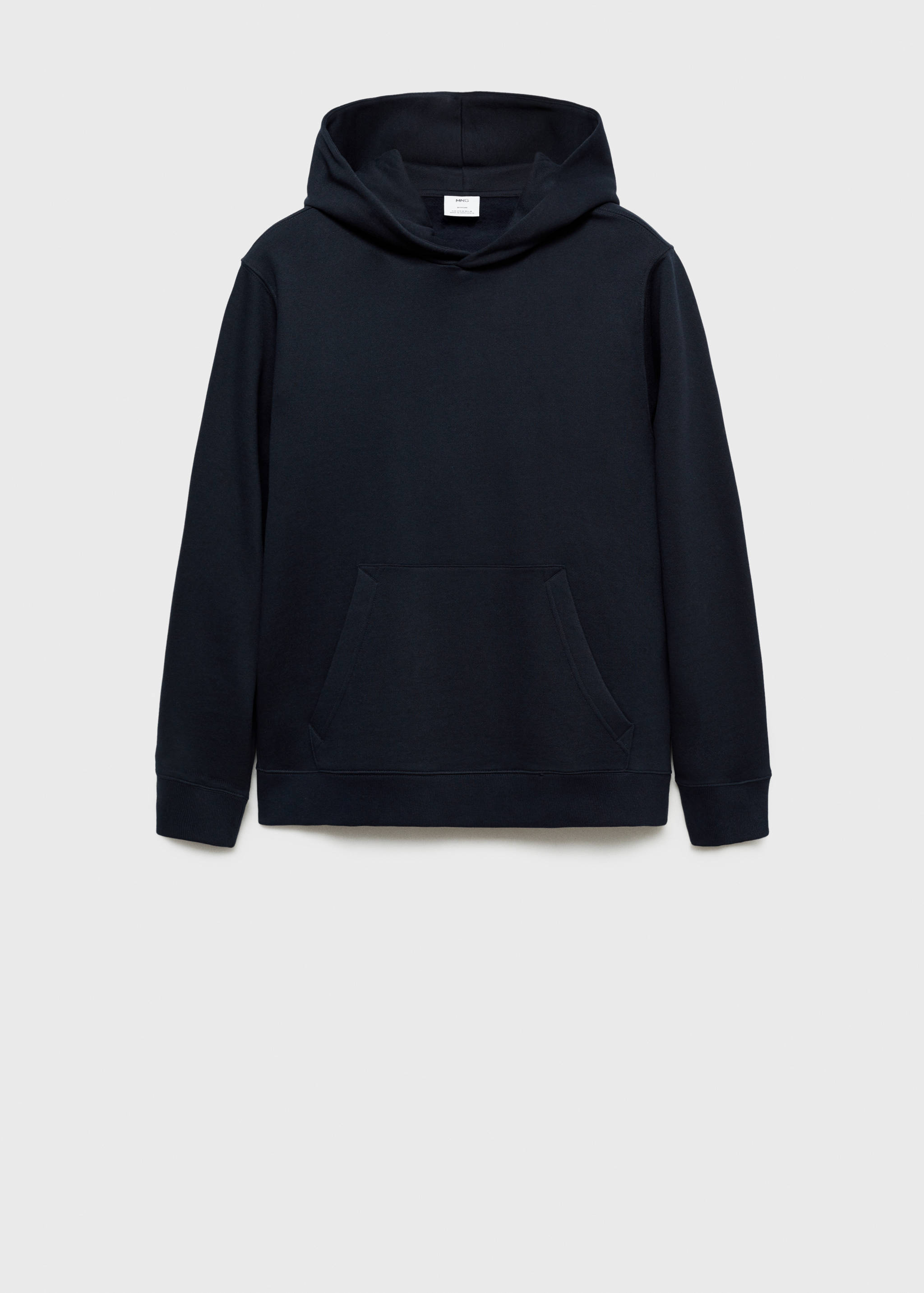 Cotton kangaroo-hooded sweatshirt - Article without model