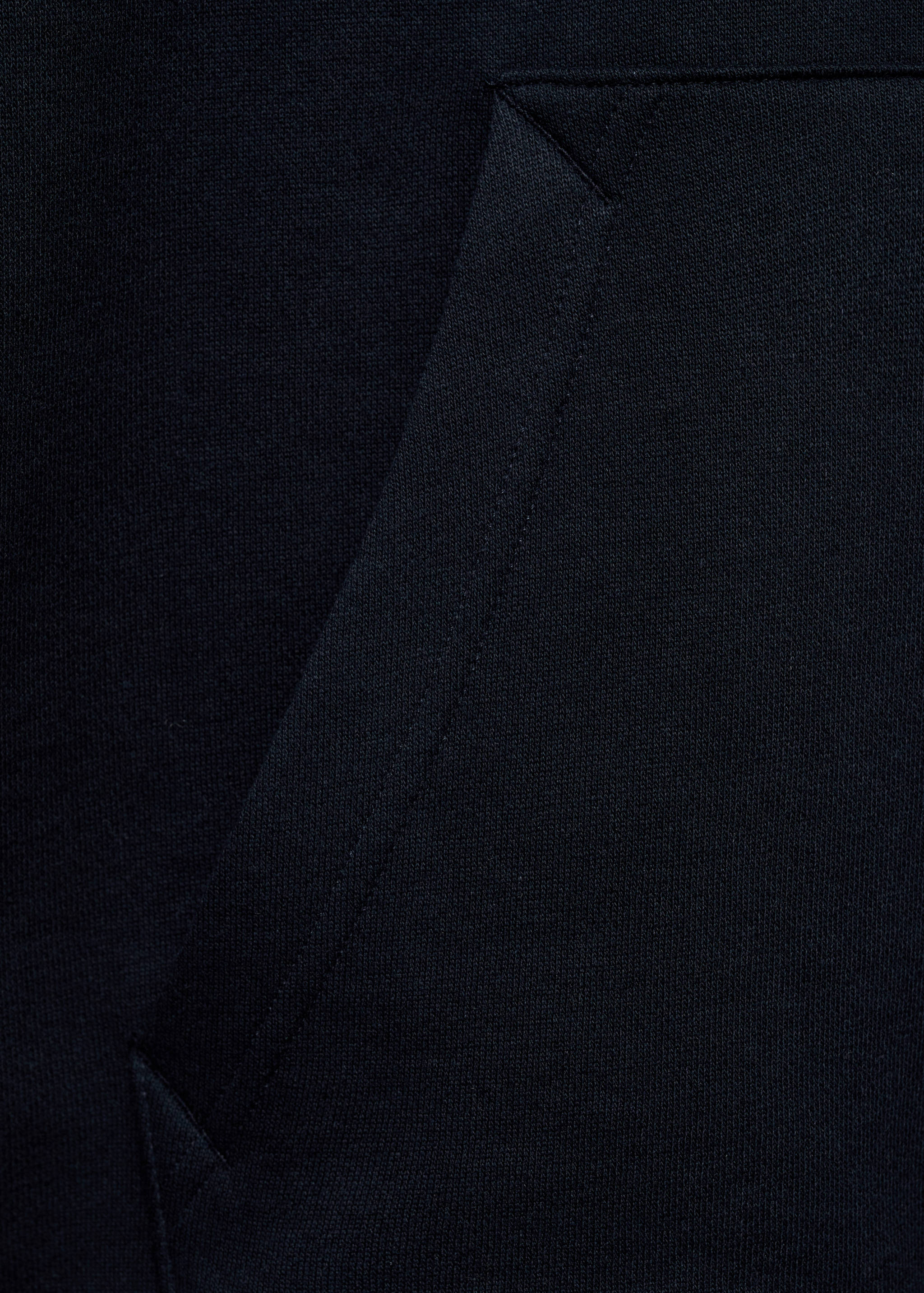 Cotton kangaroo-hooded sweatshirt - Details of the article 0