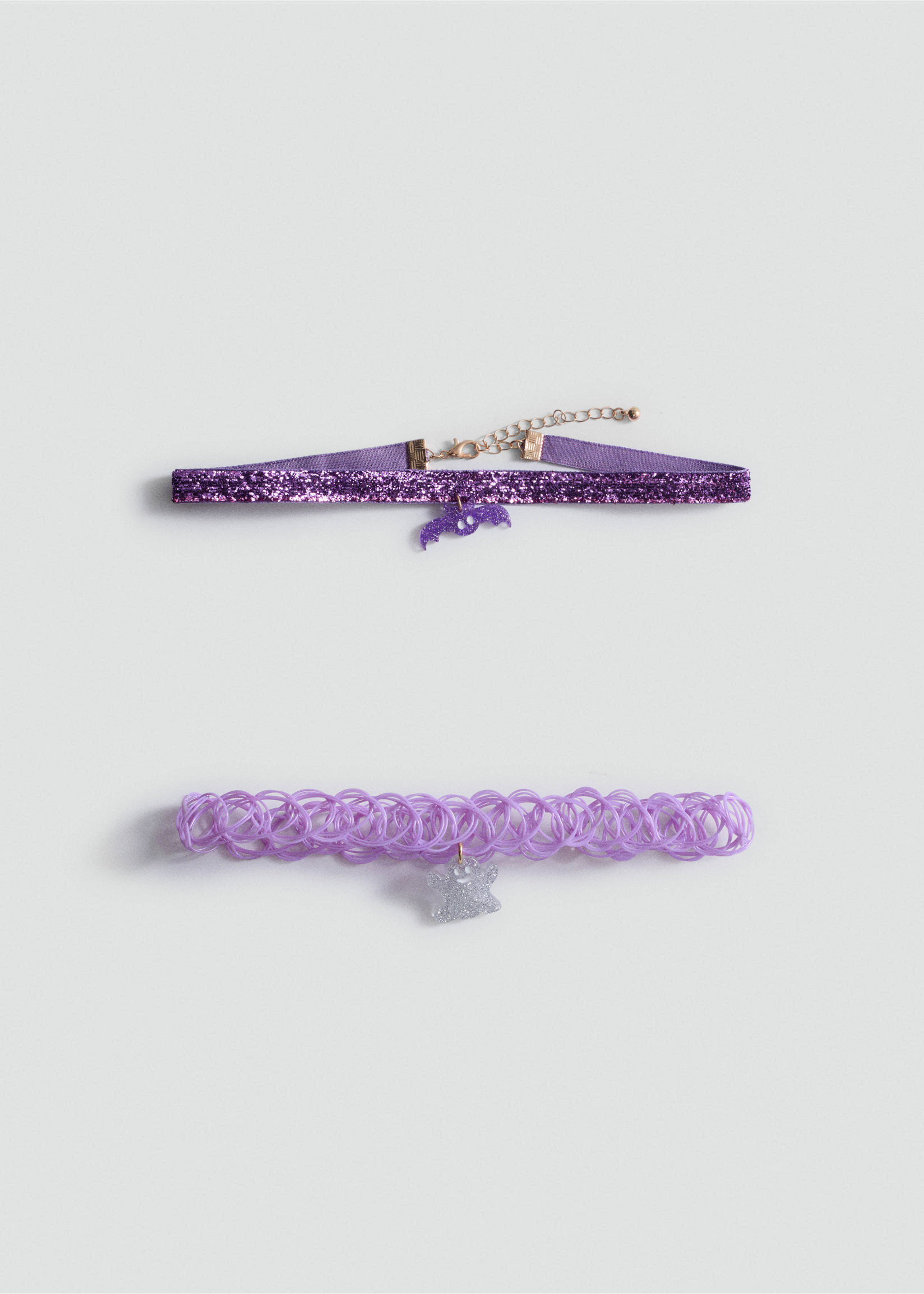 Pack 2 Halloween chokers - Article without model, Lilac. Ref: 77027122-00.