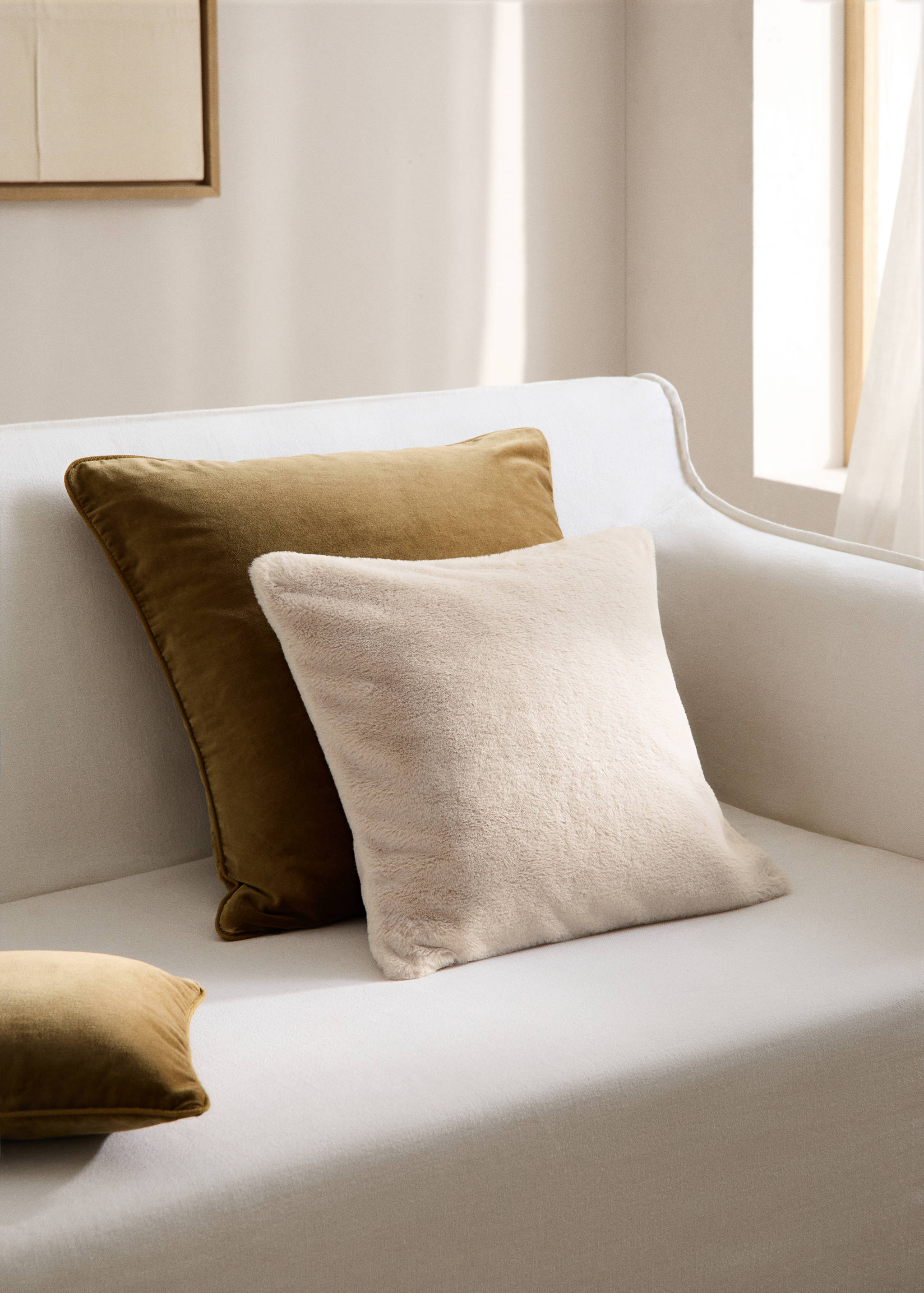 Kissenbezug mit Felleffekt 45 x 45 cm - Allgemeine Ansicht