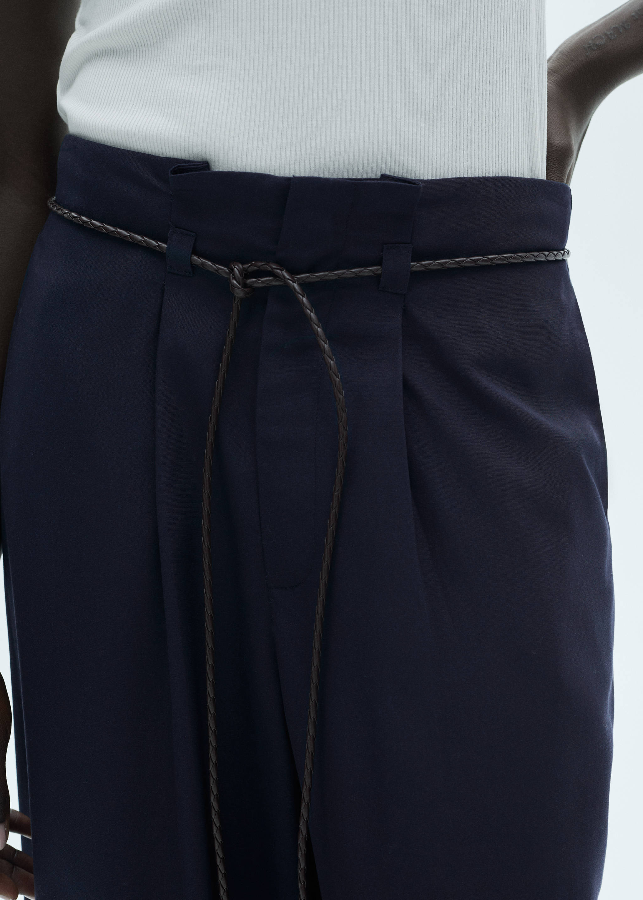 Pantalons lyocell cordill ajustable - Detall de l'article 1