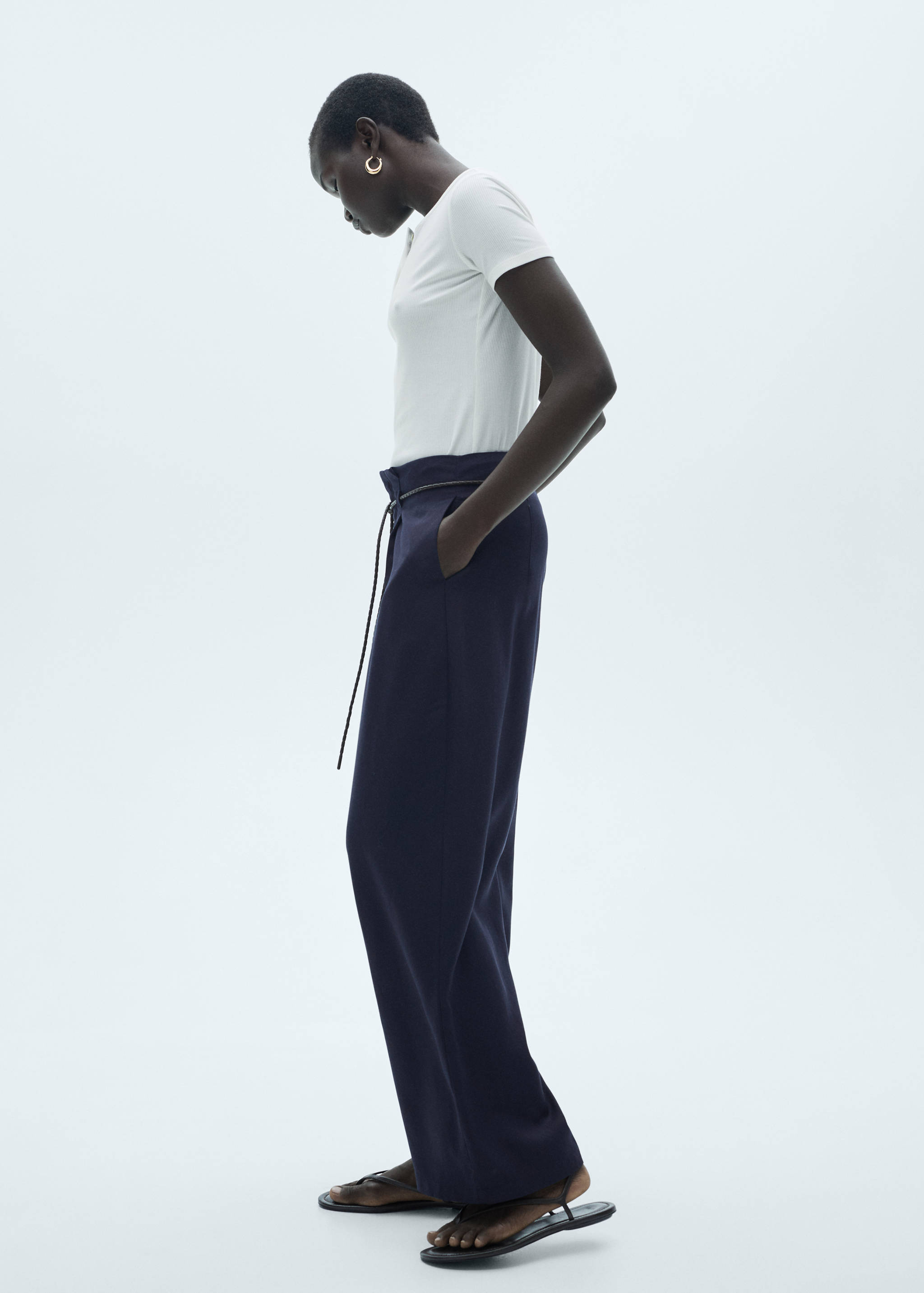 Pantalons lyocell cordill ajustable - Detall de l'article 6