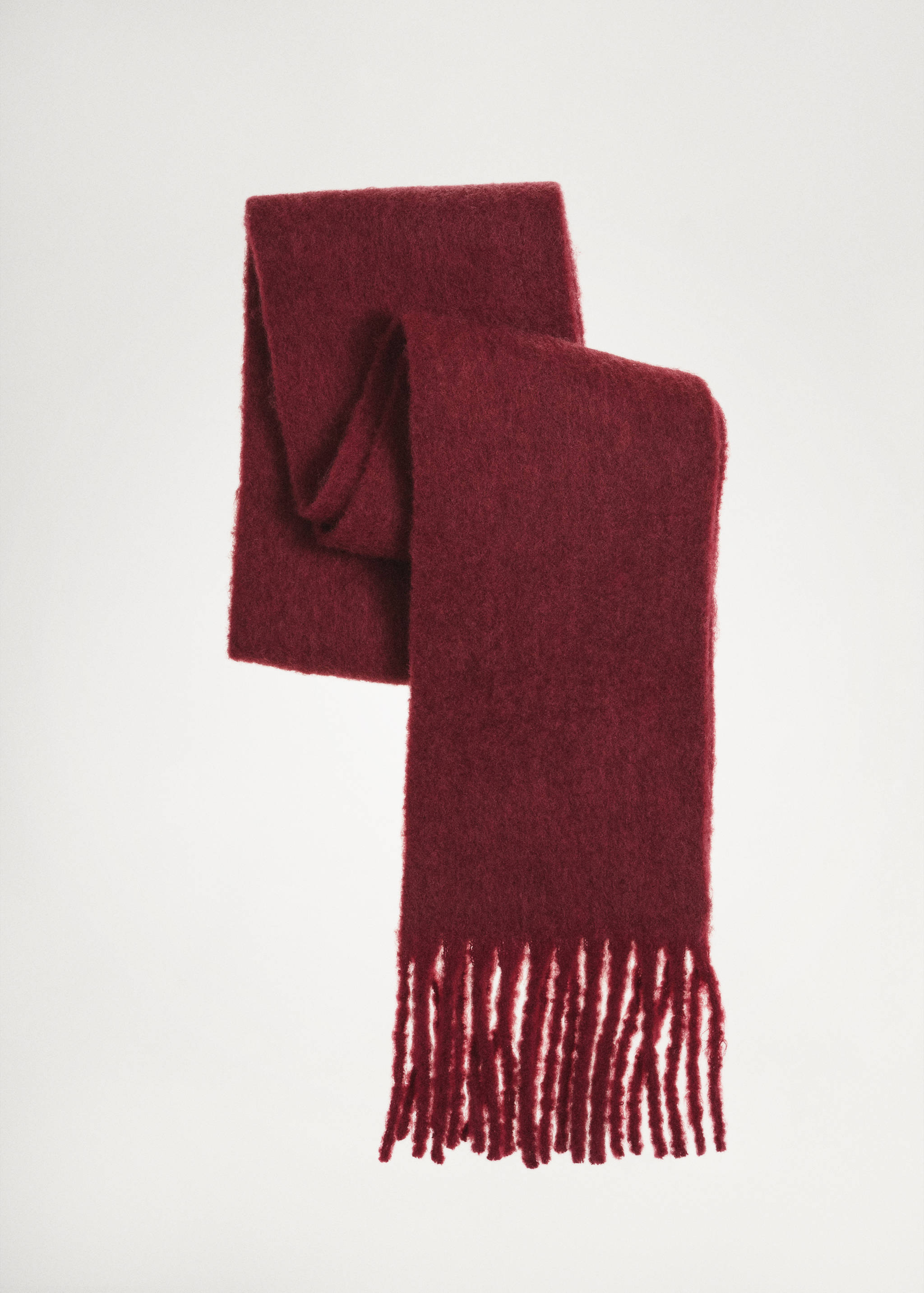 Wool-blend scarf with fringes - Details of the article 5