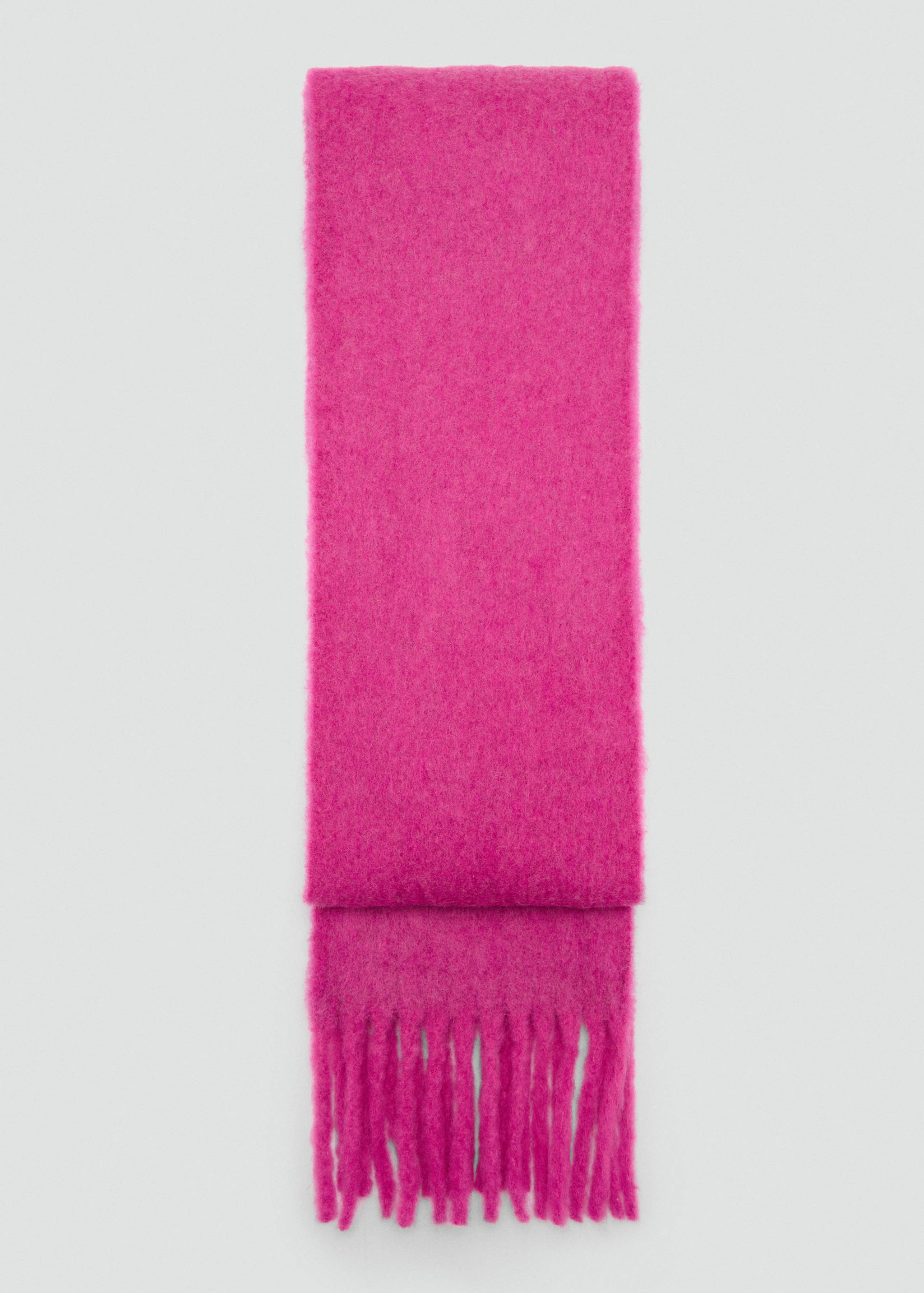 Wool-blend scarf with fringes - Article without model