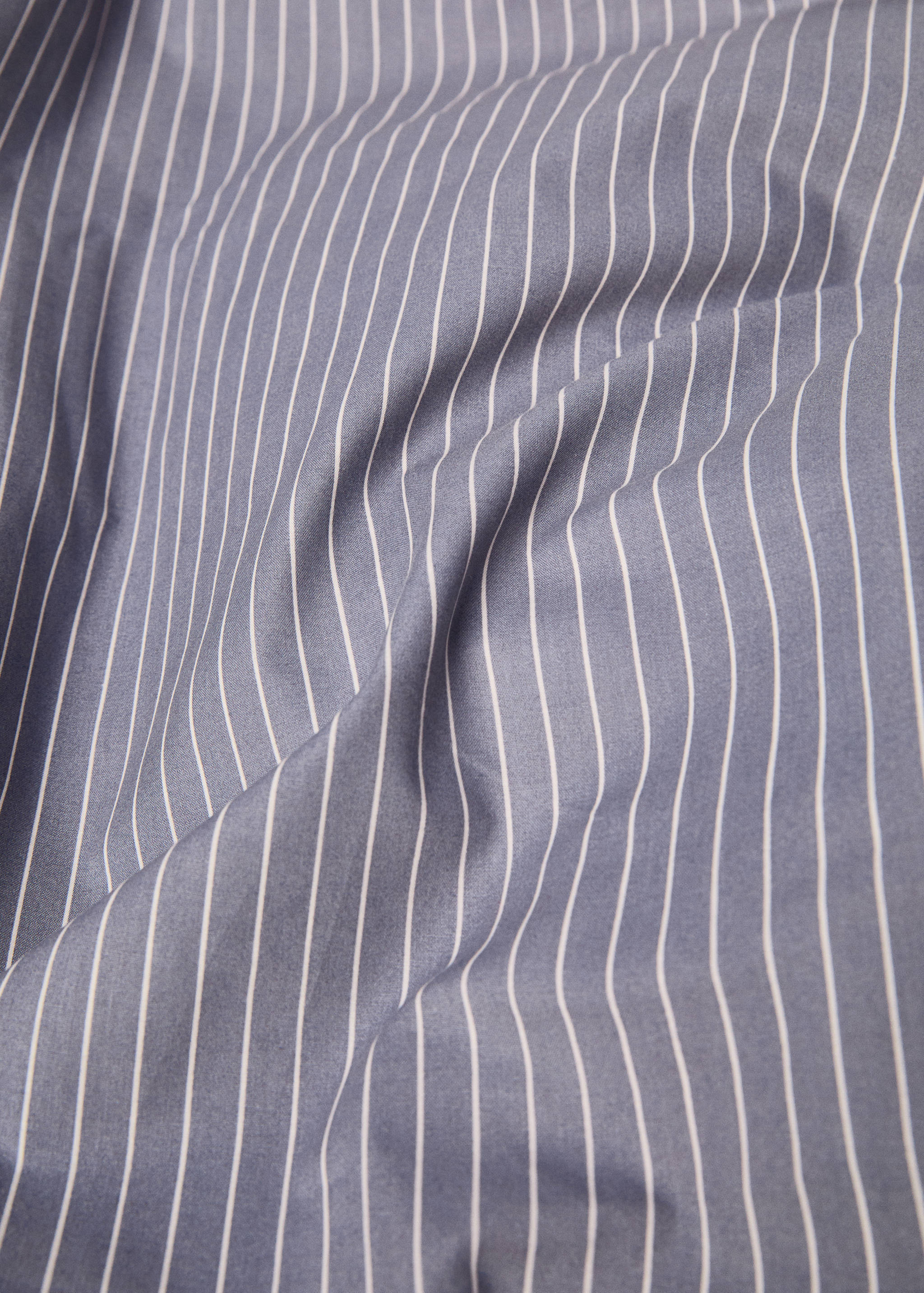 Housse de couette percale de coton rayures lit 90 cm - Détail de l'article 1