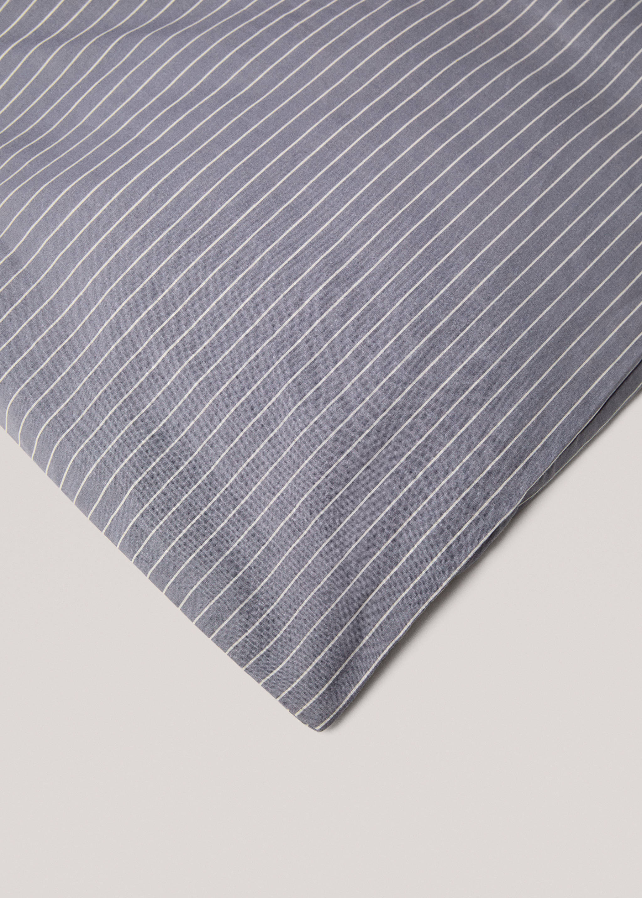 Housse de couette percale de coton rayures lit 90 cm - Détail de l'article 3