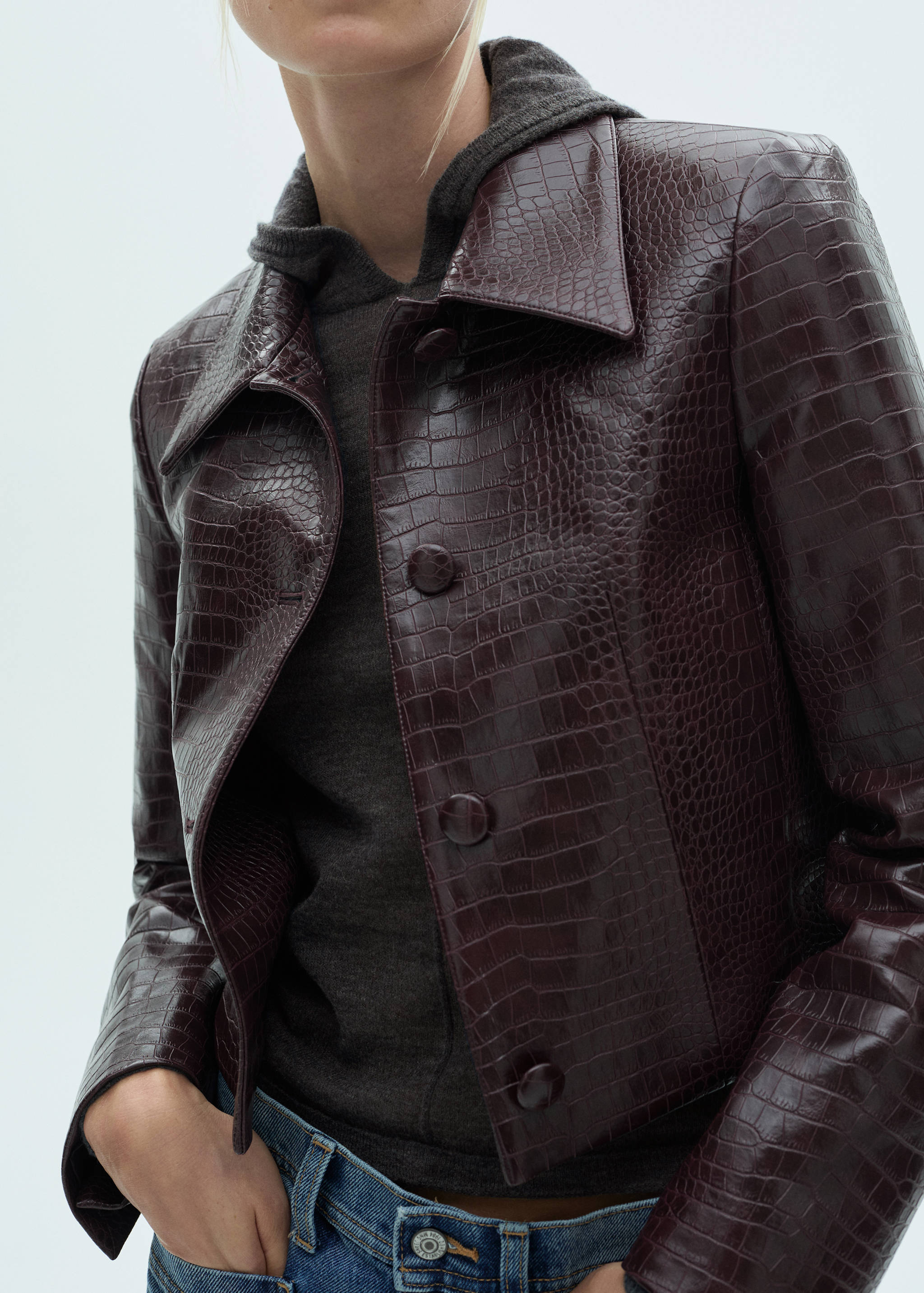 Hooded knit sweater - Details of the article 6