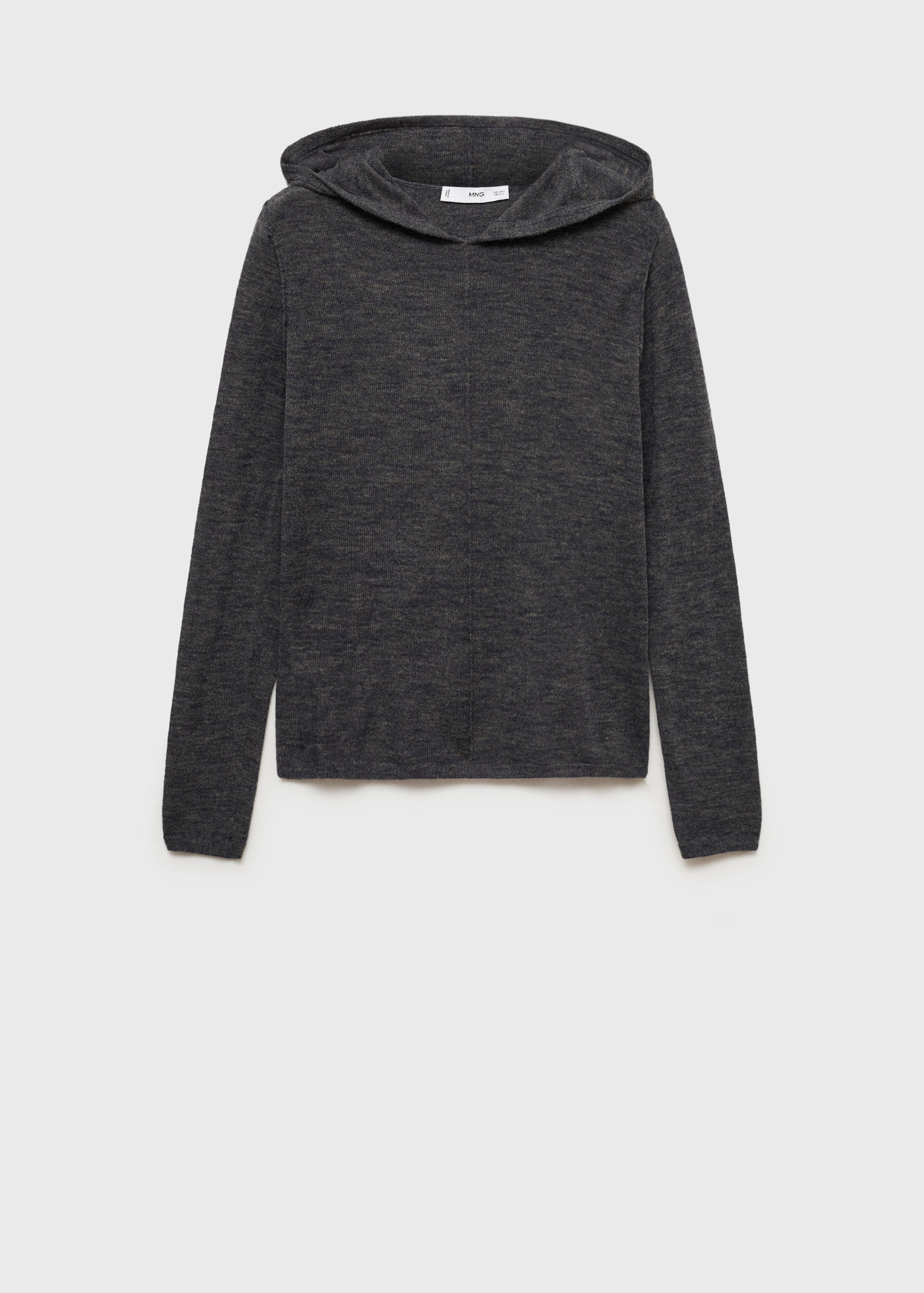 Hooded knit sweater - Article without model