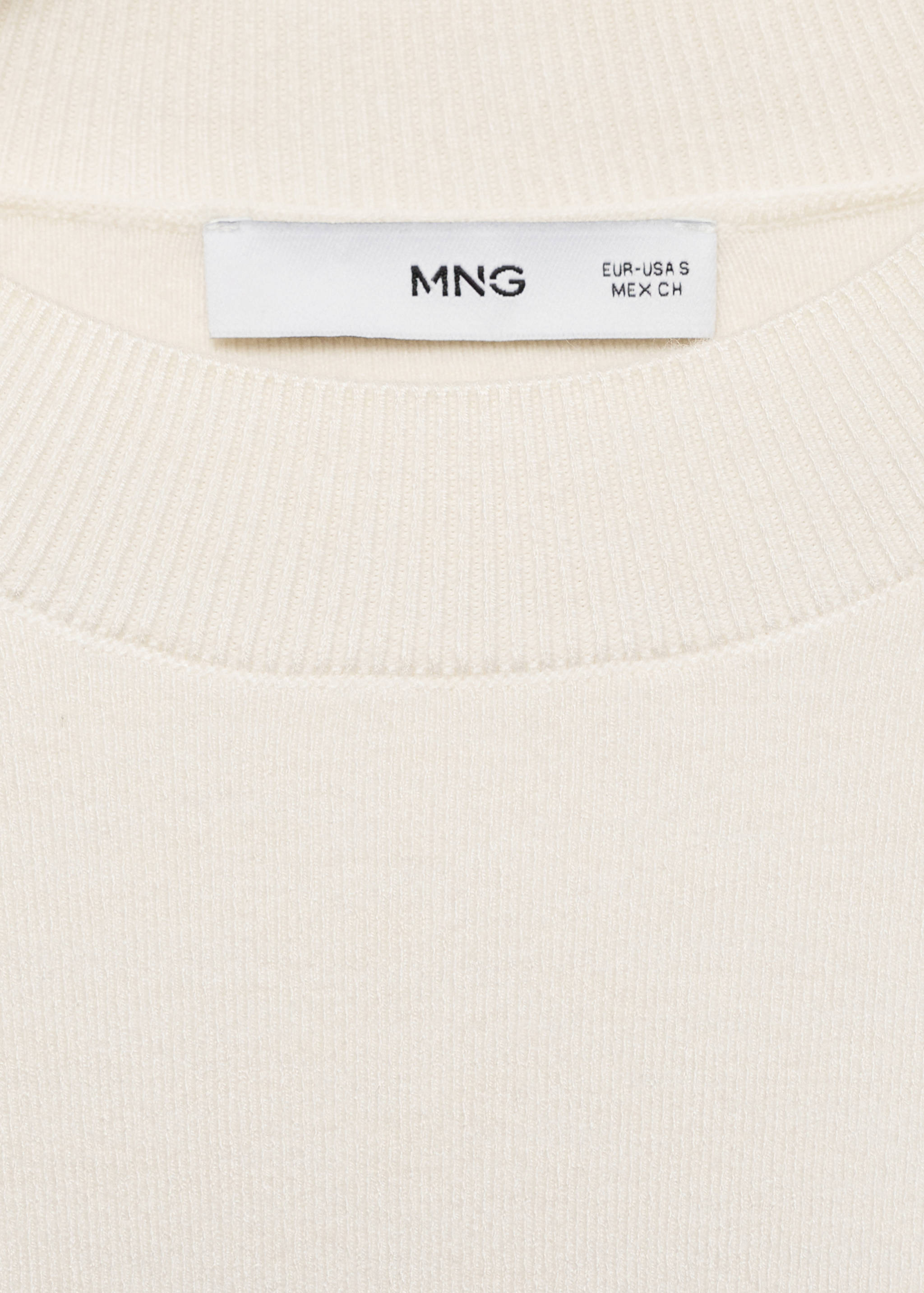 Two-tone sweater with perkins neck - Details of the article 8