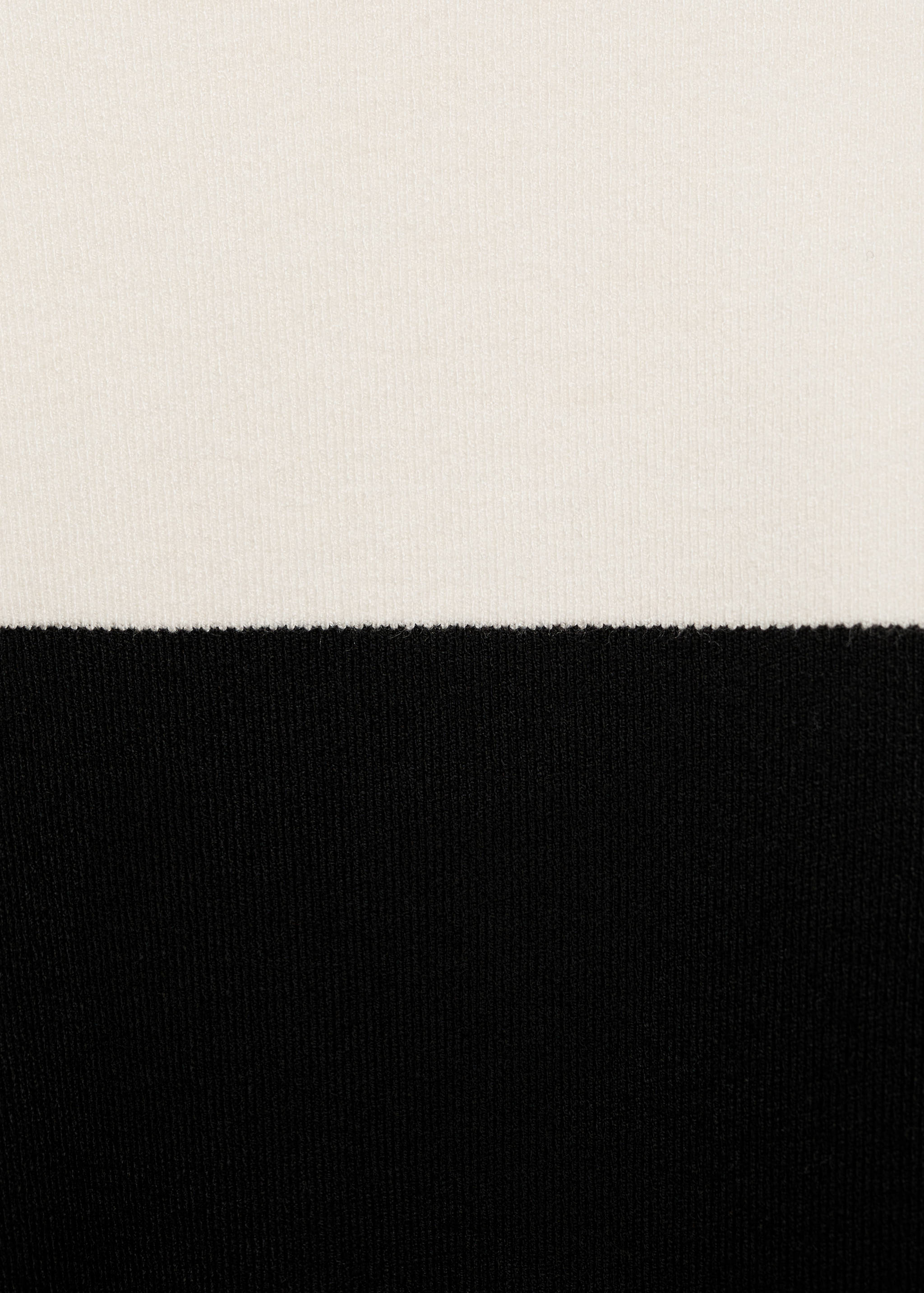 Two-tone sweater with perkins neck - Details of the article 0