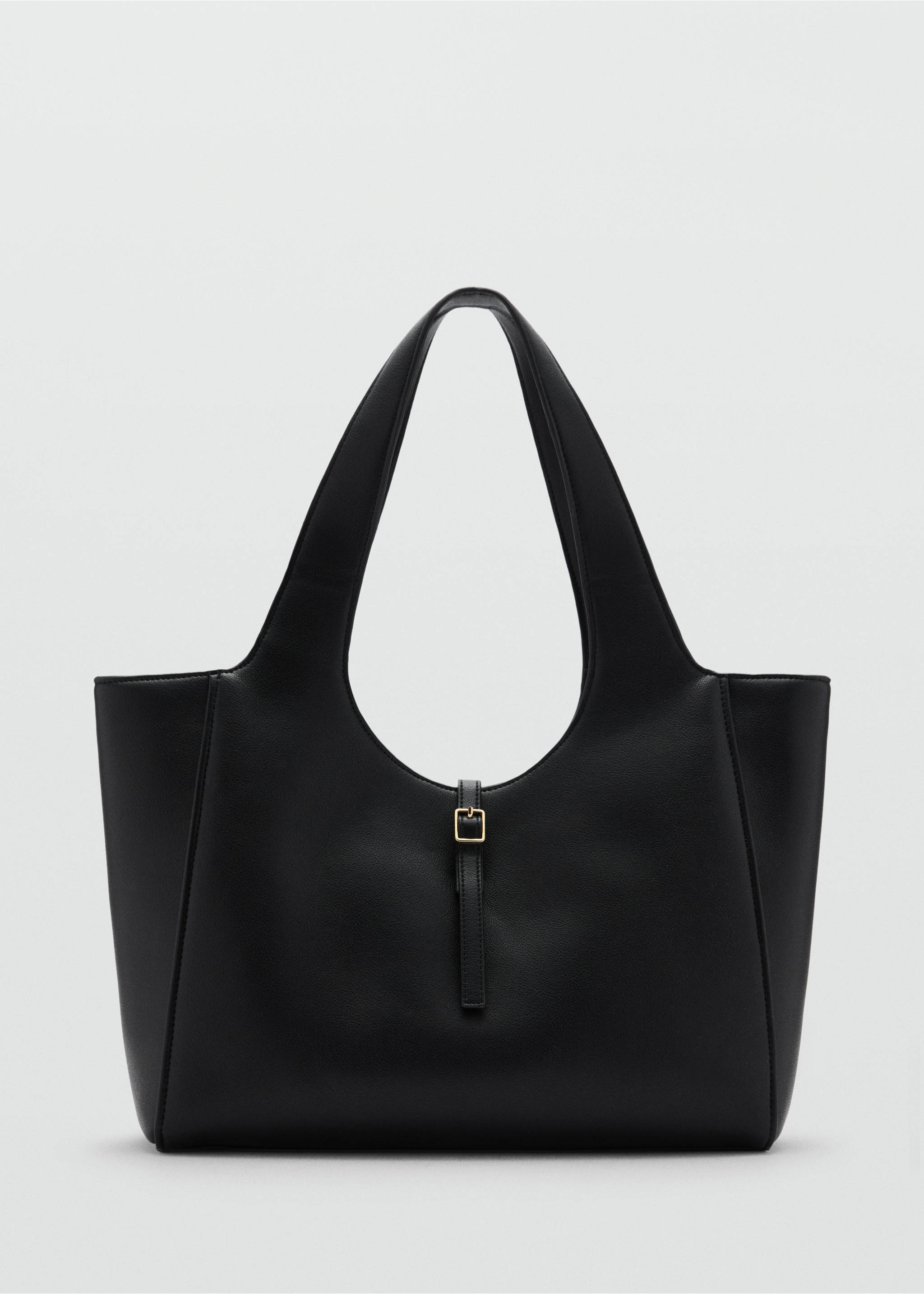 Sac cabas détail boucle - Article sans modèle, Noir. Ref: 77027690-00.
