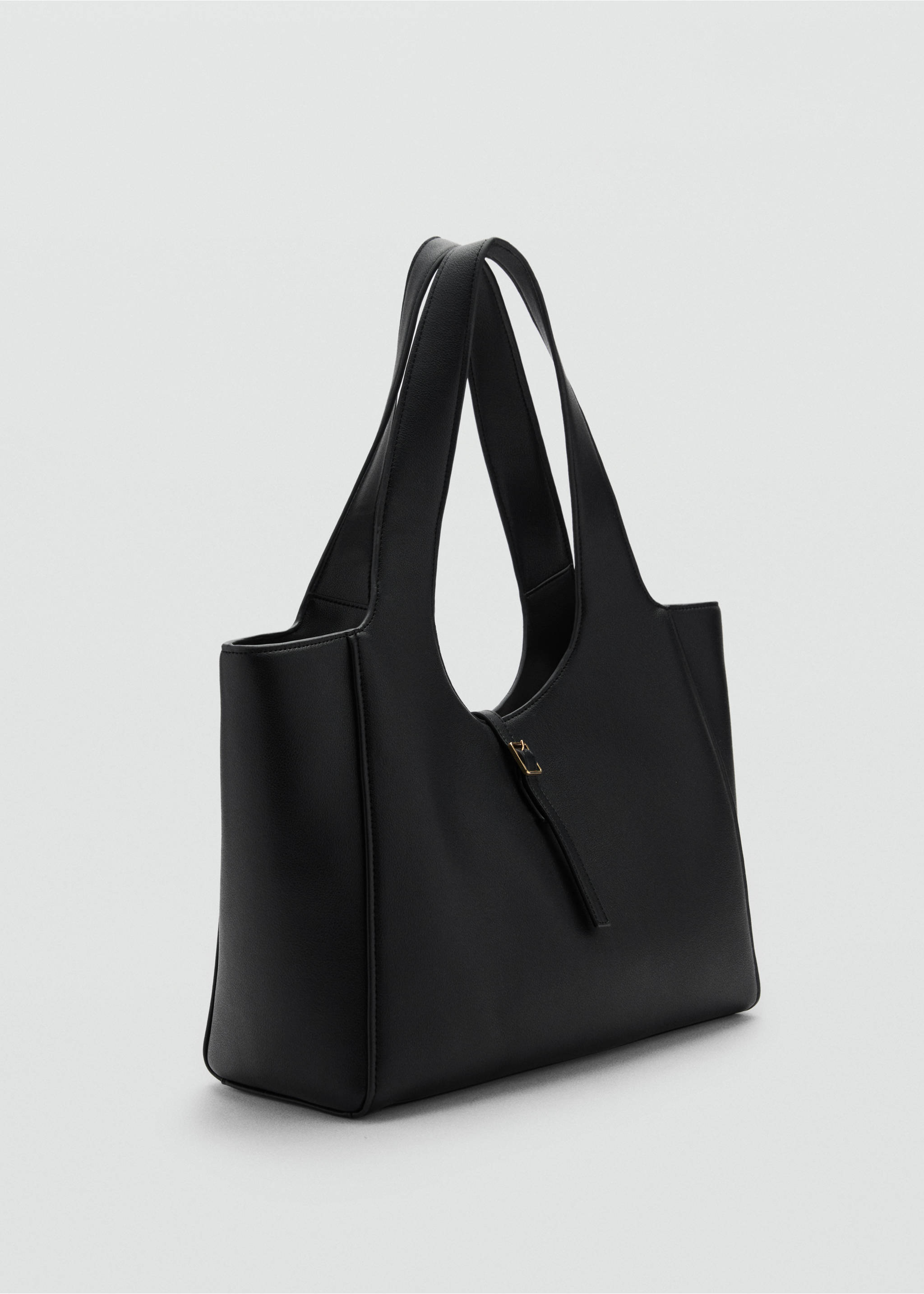 Sac cabas détail boucle - Plan moyen, Noir. Ref: 77027690-00.