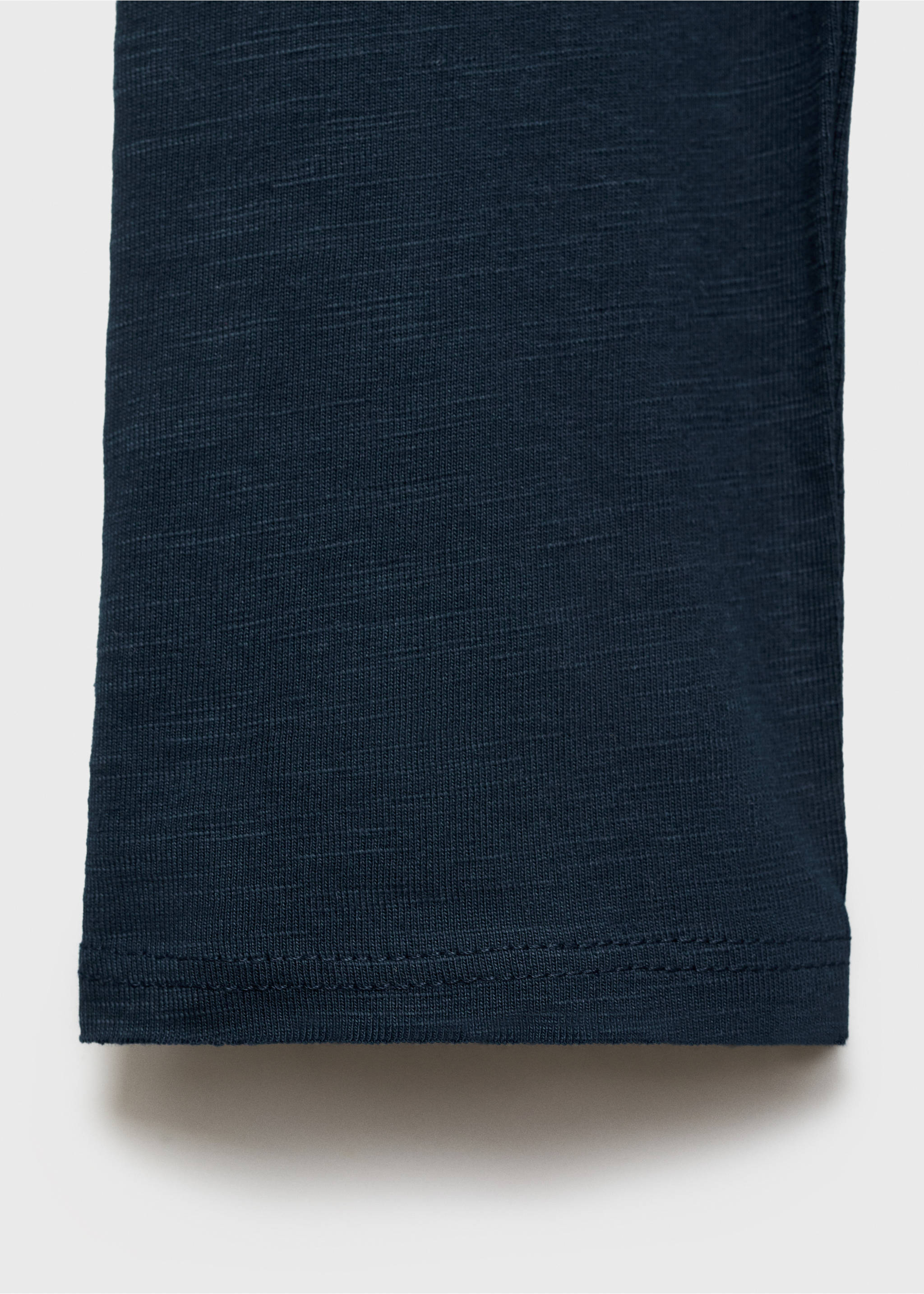 Buttoned long sleeve t-shirt - Details of the article 0, Dark Navy. Ref: 77027696-00.