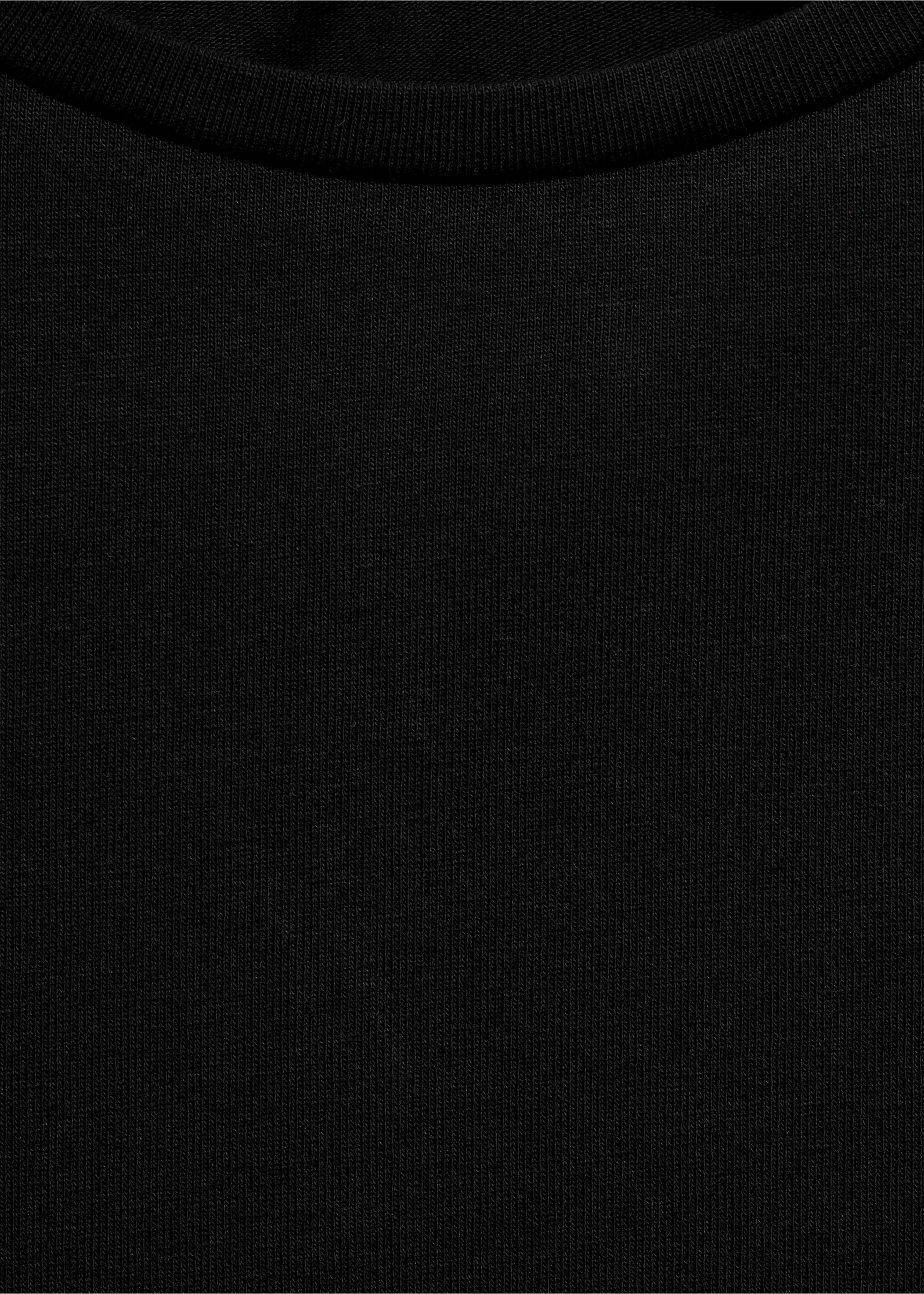 Langärmliges T-Shirt mit Nieten - Detail des Artikels 8, Schwarz. Ref: 77027698-00.