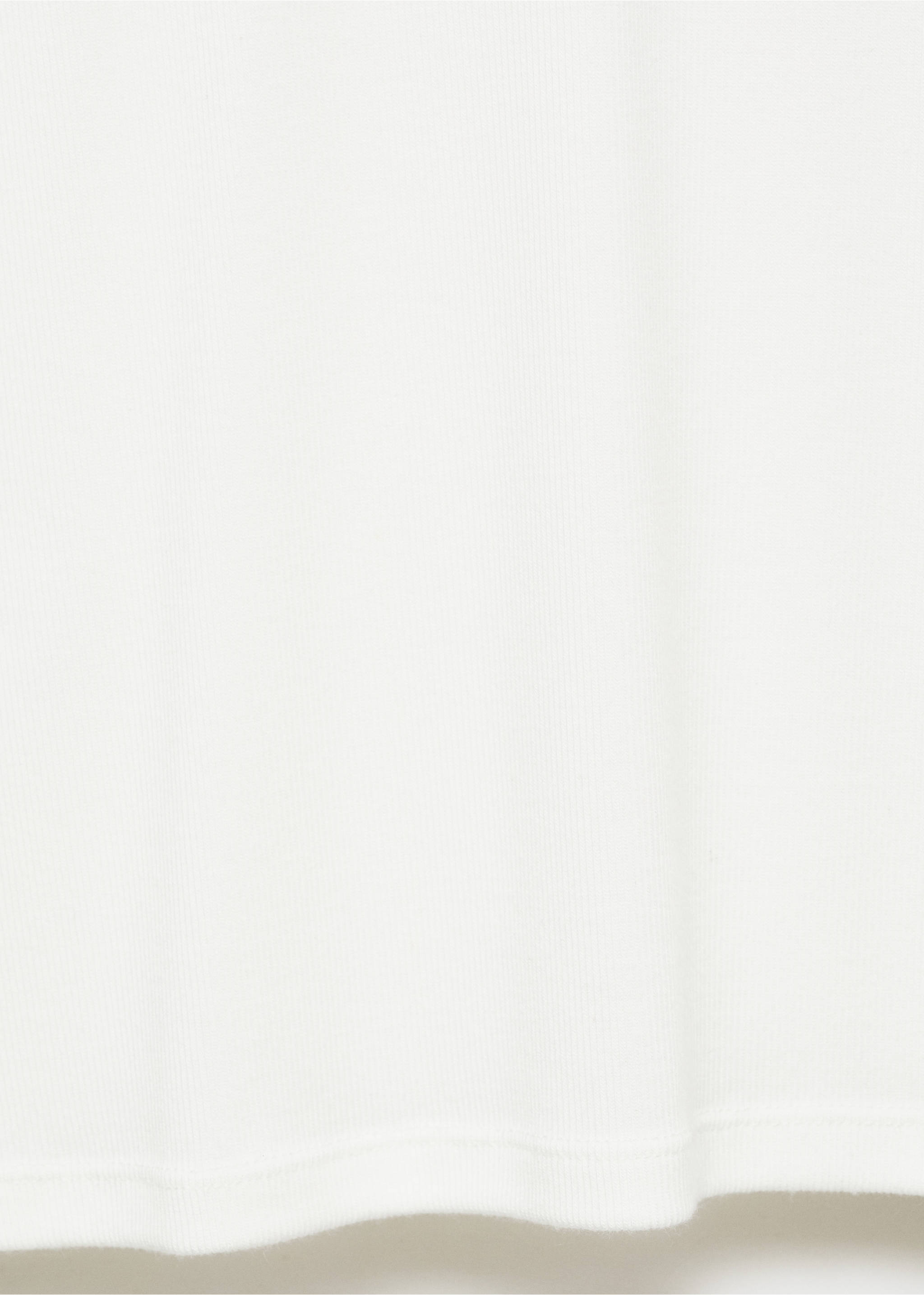 Langarm-T-Shirt mit Kapuze - Detail des Artikels 0, Cremeweiß. Ref: 77027699-00.