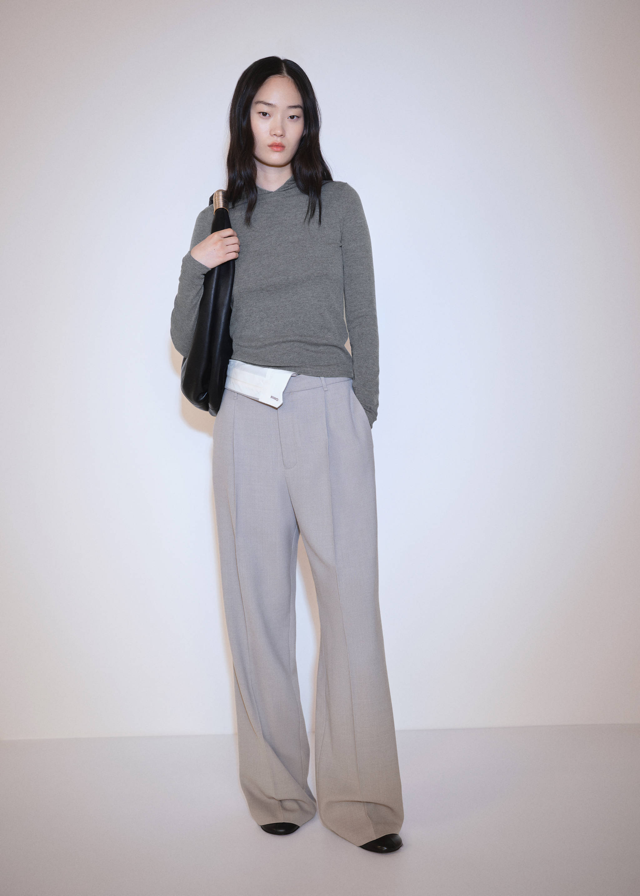 Langarm-T-Shirt mit Kapuze - Allgemeine Ansicht