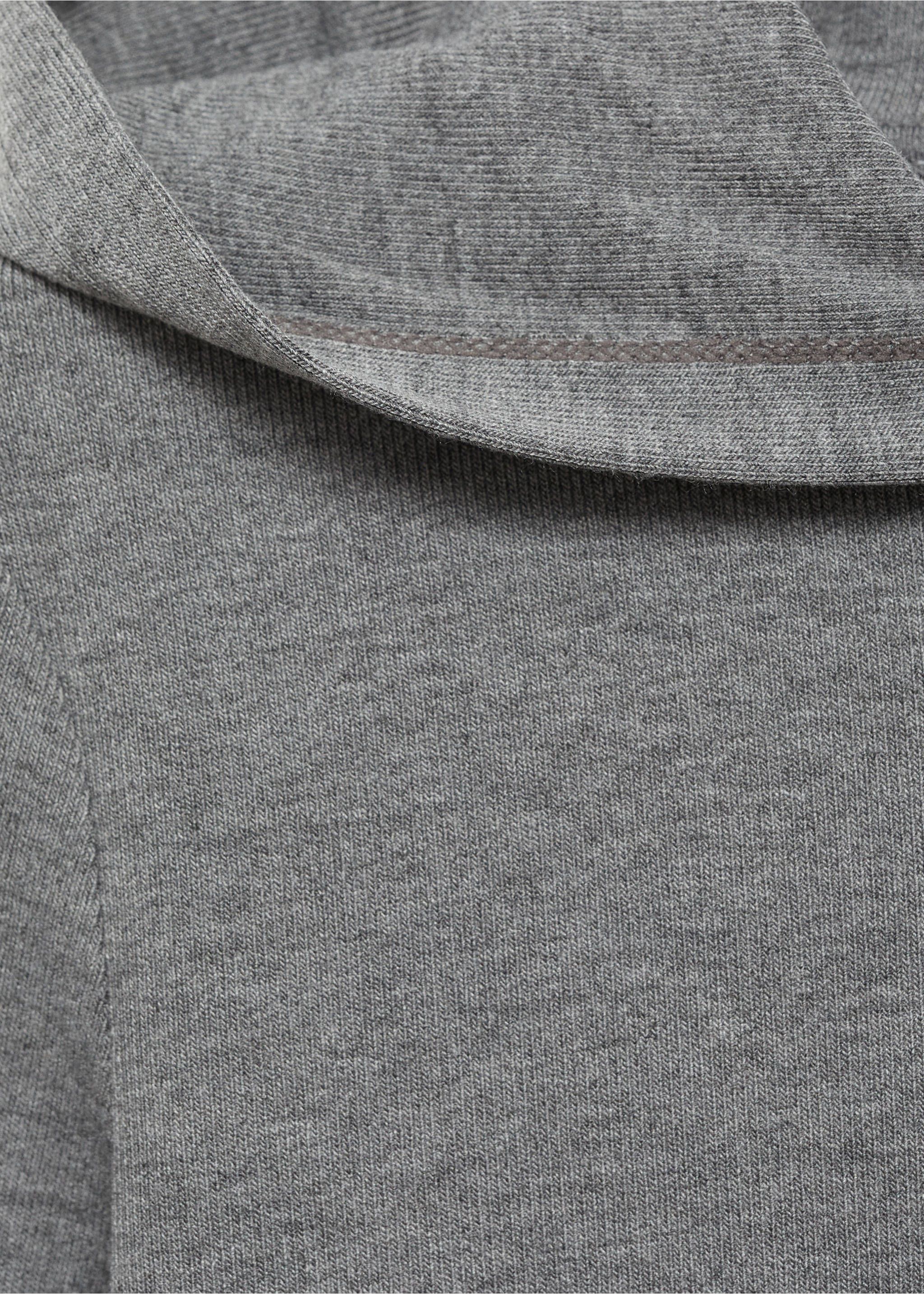 Langarm-T-Shirt mit Kapuze - Detail des Artikels 8, Grau. Ref: 77027699-00.