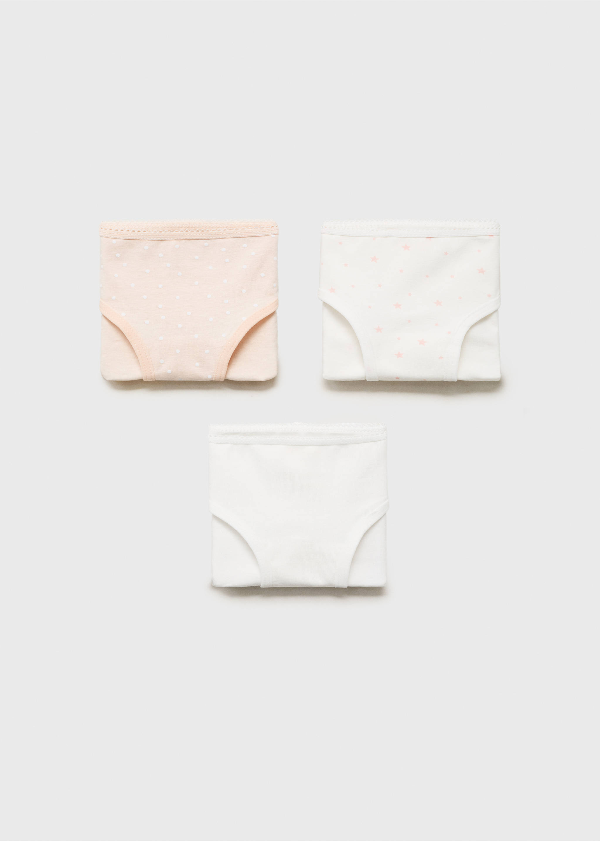 3 pack cotton panties - Article without model, Pink. Ref: 77027701-00.