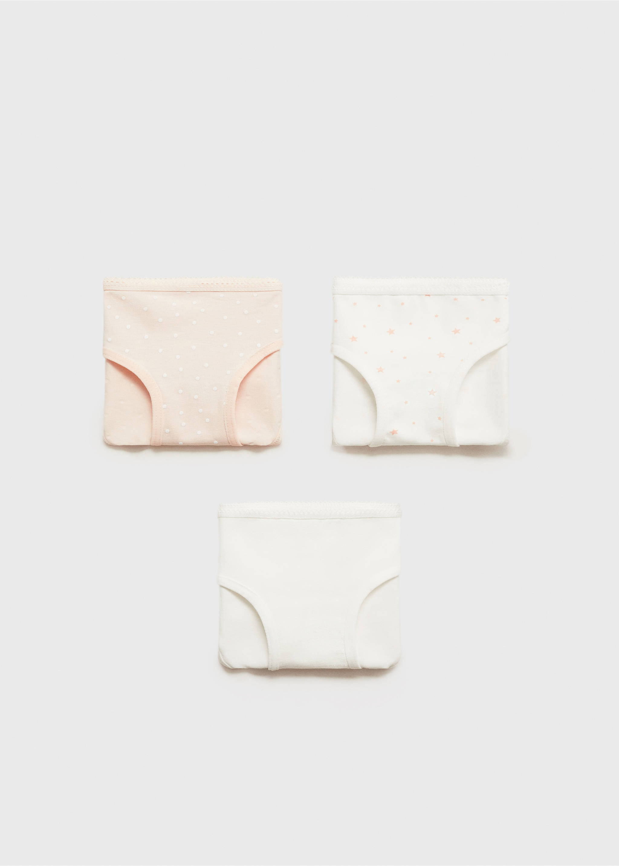 3 pack cotton panties - Article without model, Pink. Ref: 77027702-00.