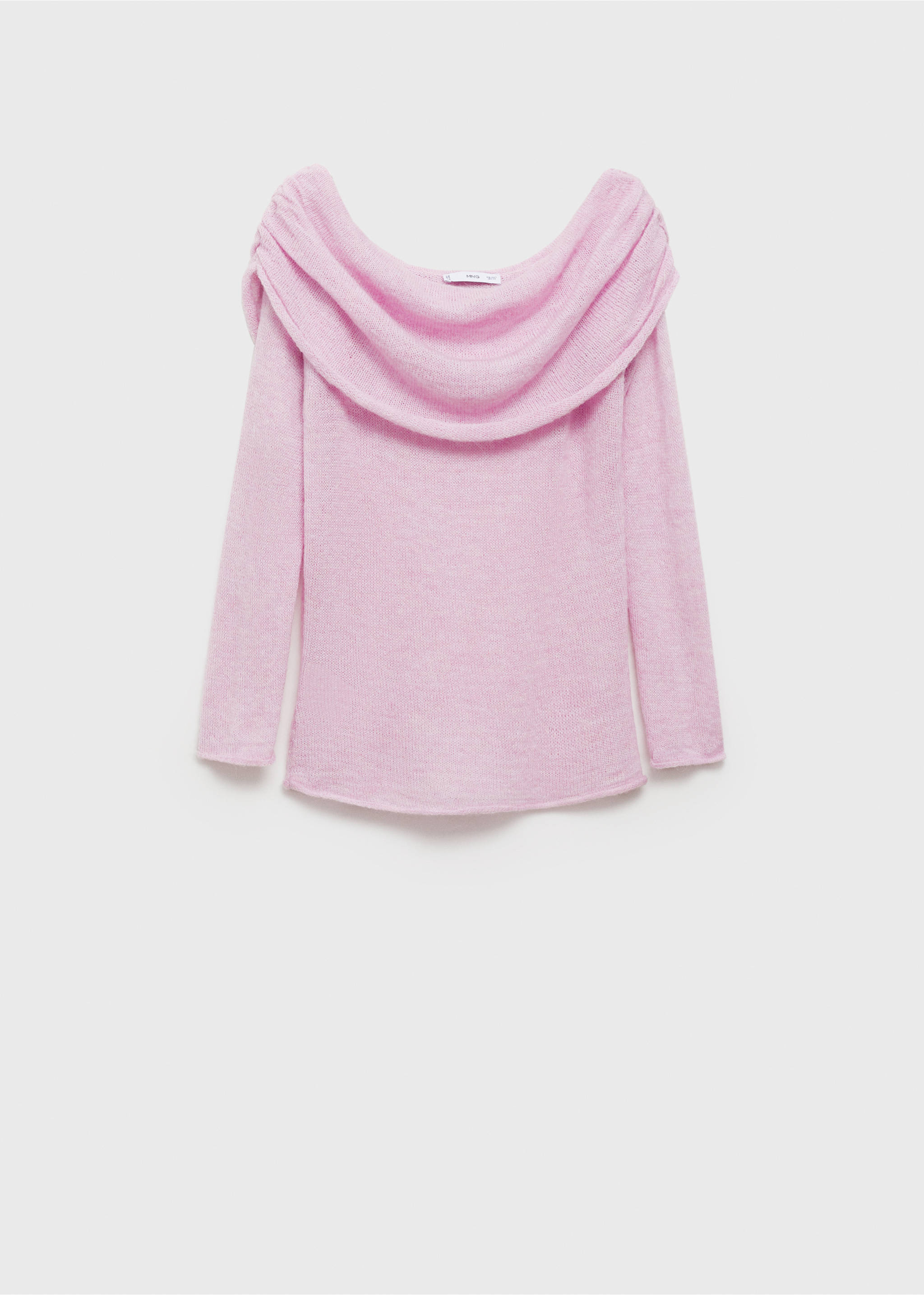 Ruched detail sweater - Article without model, Pink. Ref: 77027712-00.
