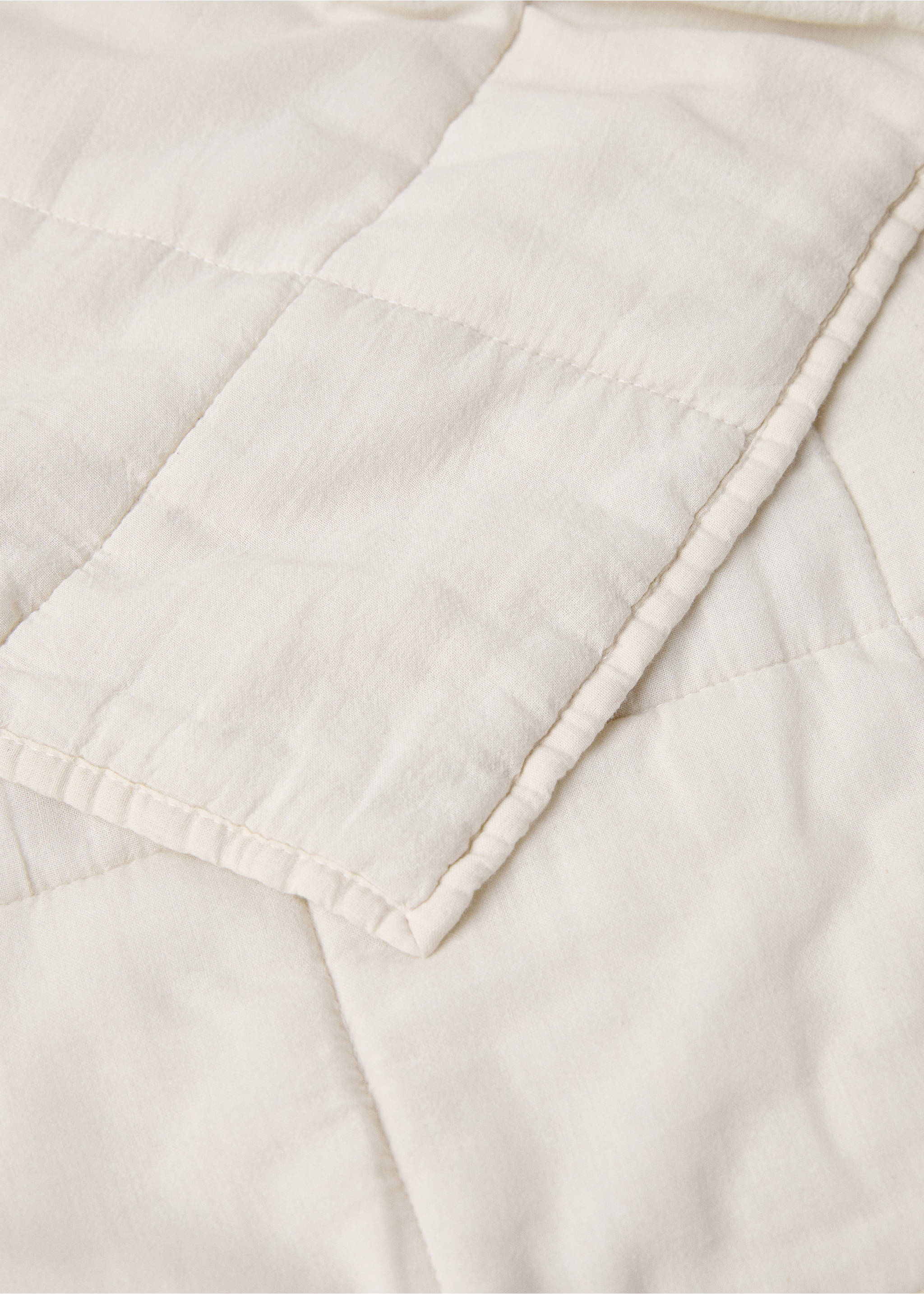 Steppdecke aus Baumwolle - Detail des Artikels 1, Beige. Ref: 77027714-00.