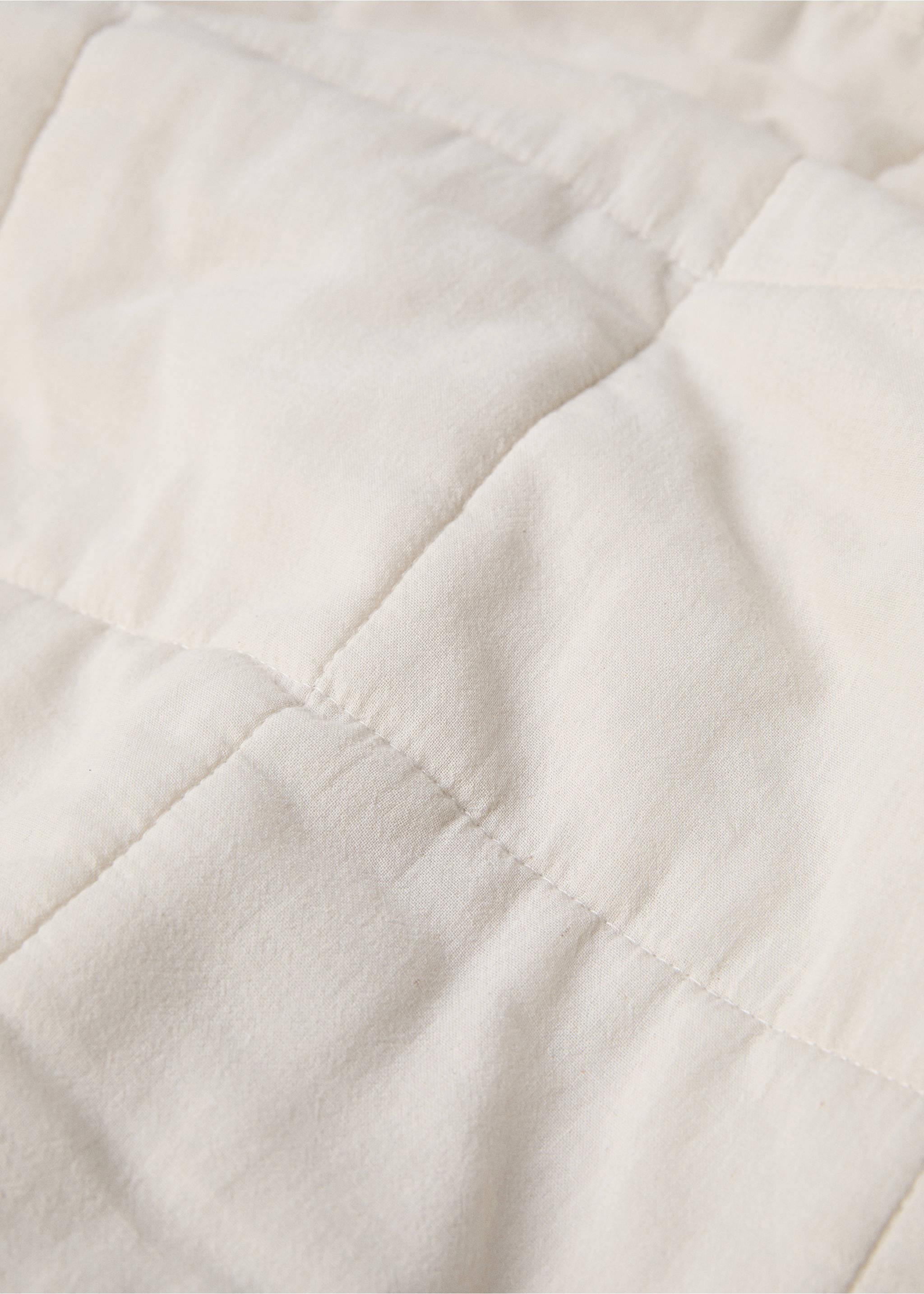 Steppdecke aus Baumwolle - Detail des Artikels 2, Beige. Ref: 77027714-00.