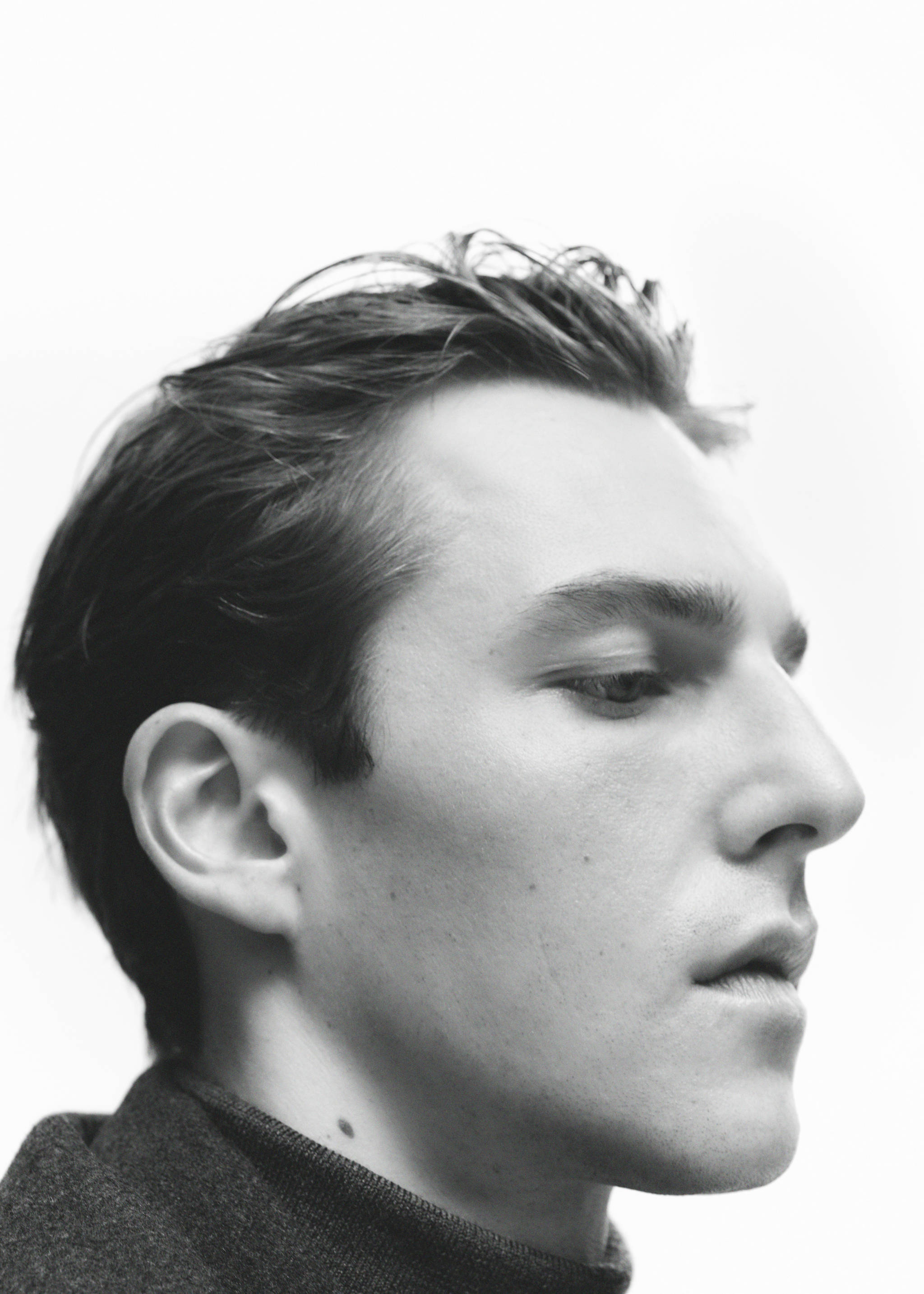 Regular fit quilted wool coat - Details of the article 5