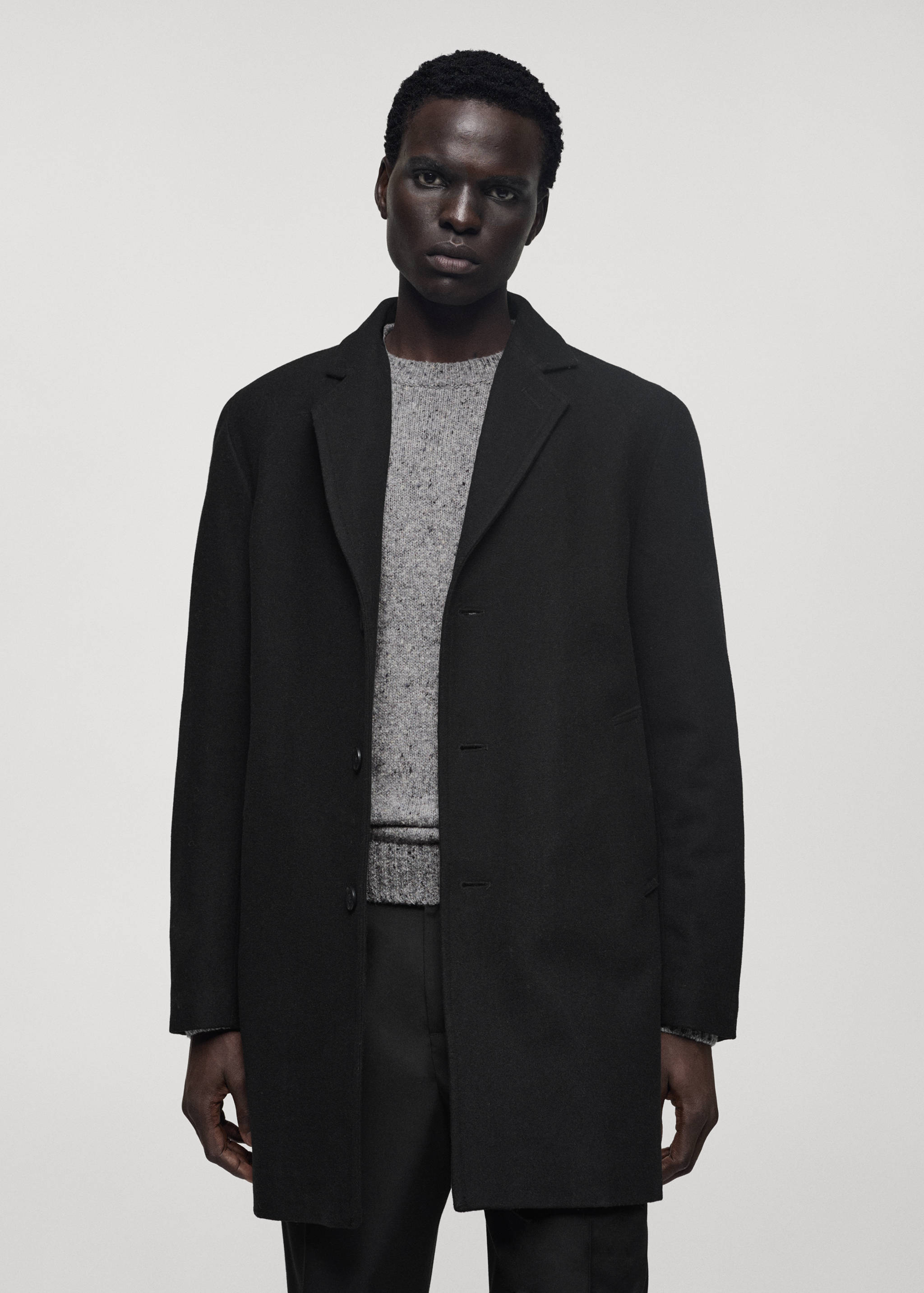 Abrigo lana capucha interior acolchado - Detalle del artículo 6