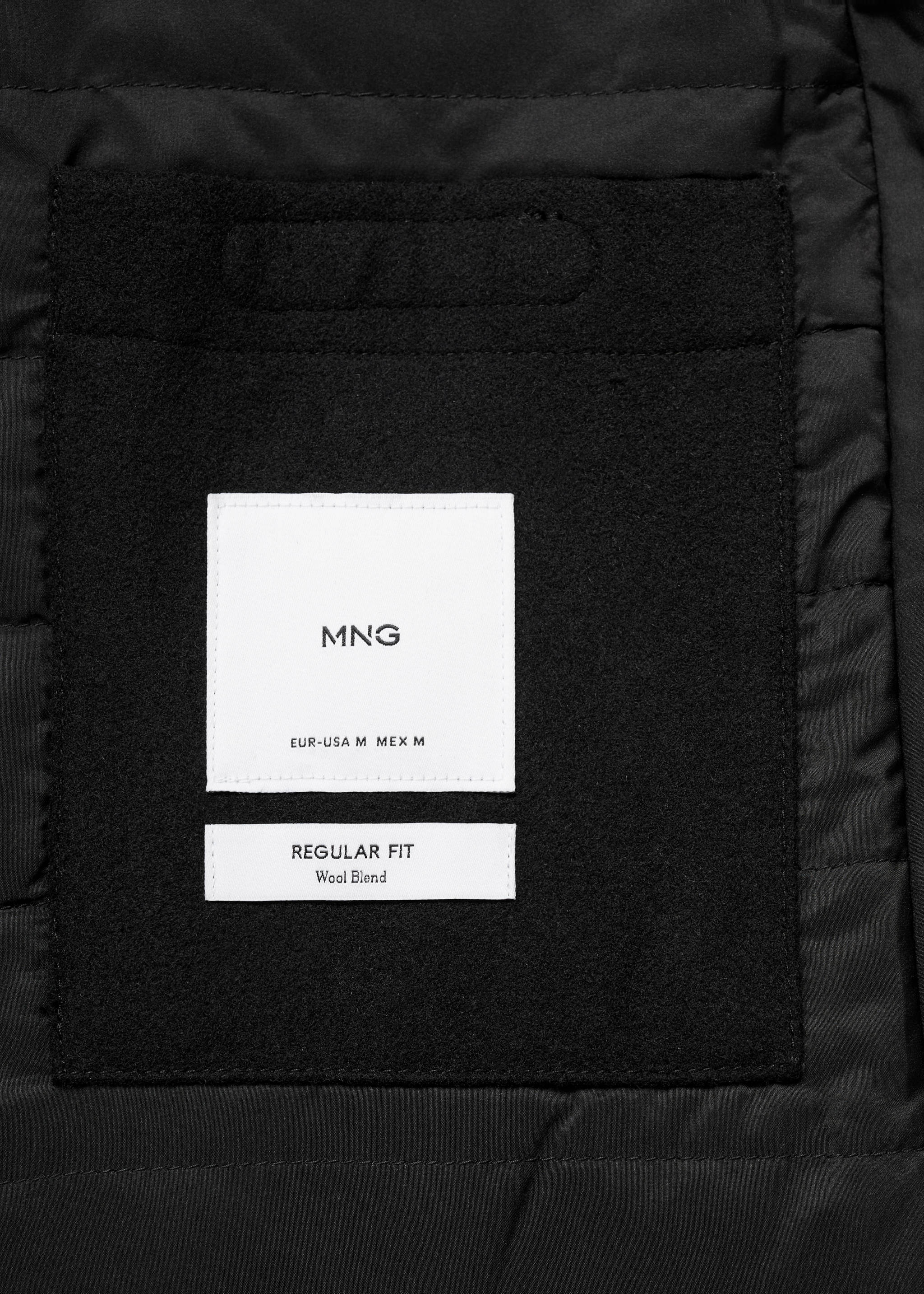 Abrigo lana capucha interior acolchado - Detalle del artículo 8