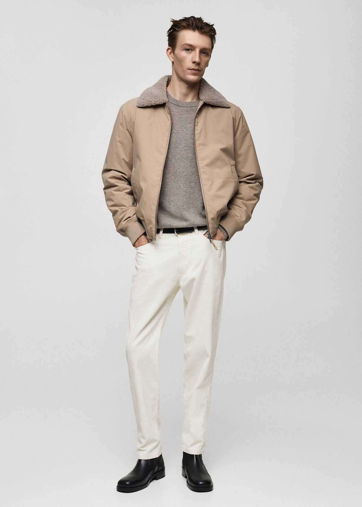 Corduroy regular-fit trousers