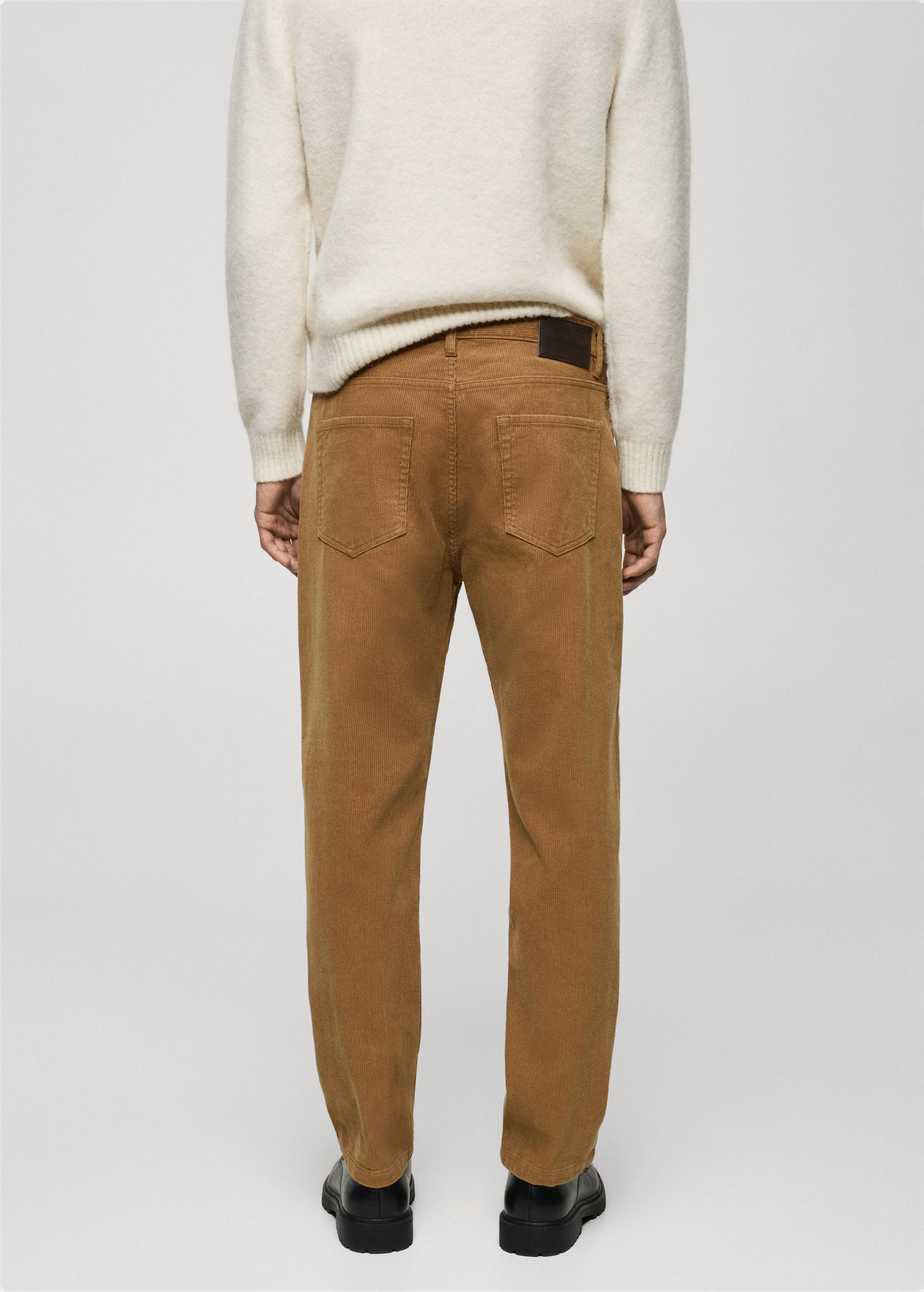 Corduroy regular-fit trousers - Reverse of the article